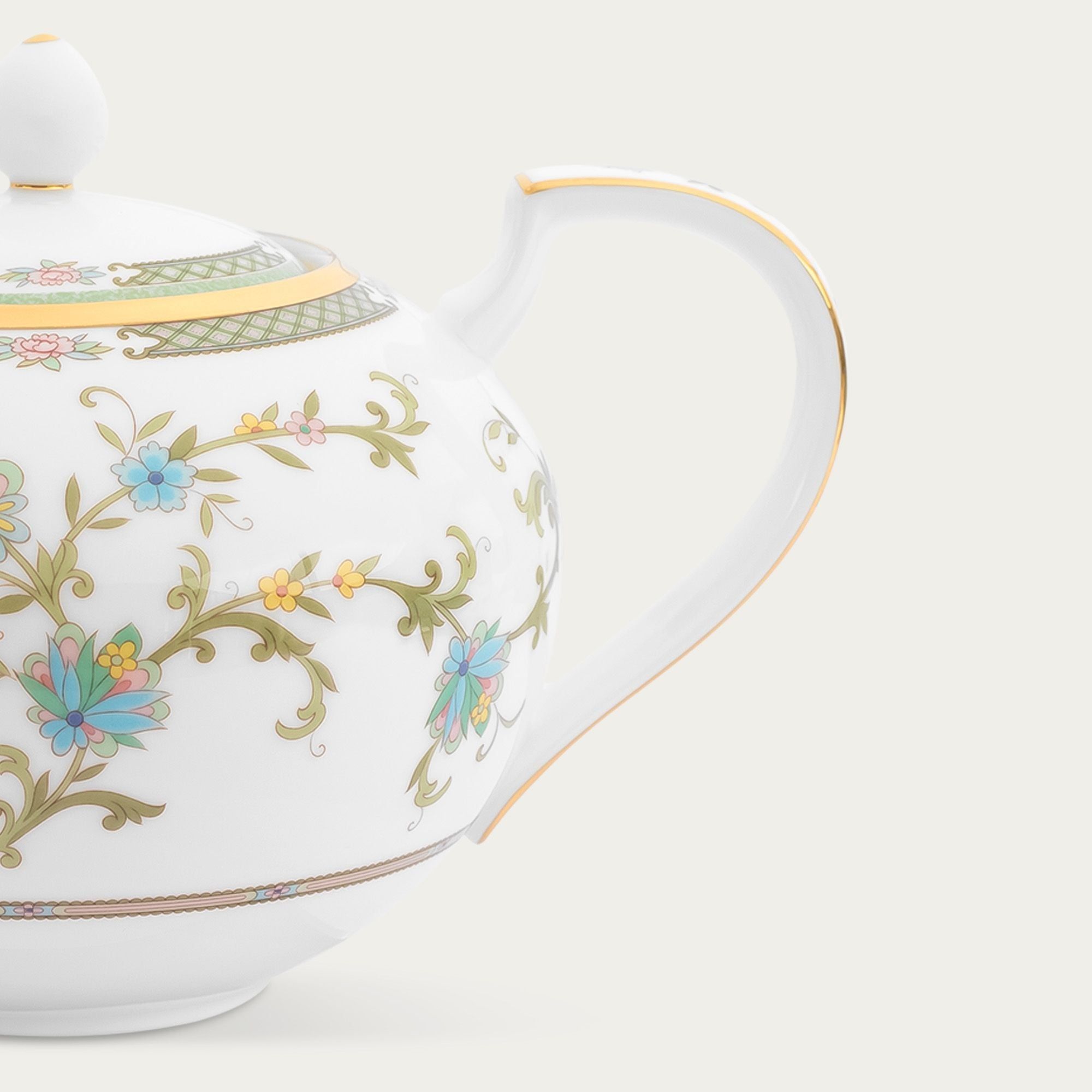 Ấm trà (bình trà) dung tích 1.090ml sứ xương Nhật Bản | Noritake Yoshino 9983J - T59533