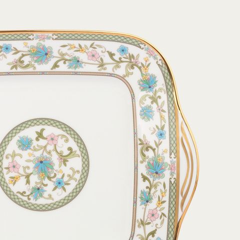  Đĩa vuông cỡ lớn cạnh dài 28,1cm sứ xương Nhật Bản | Noritake Yoshino 9983J - 59847 