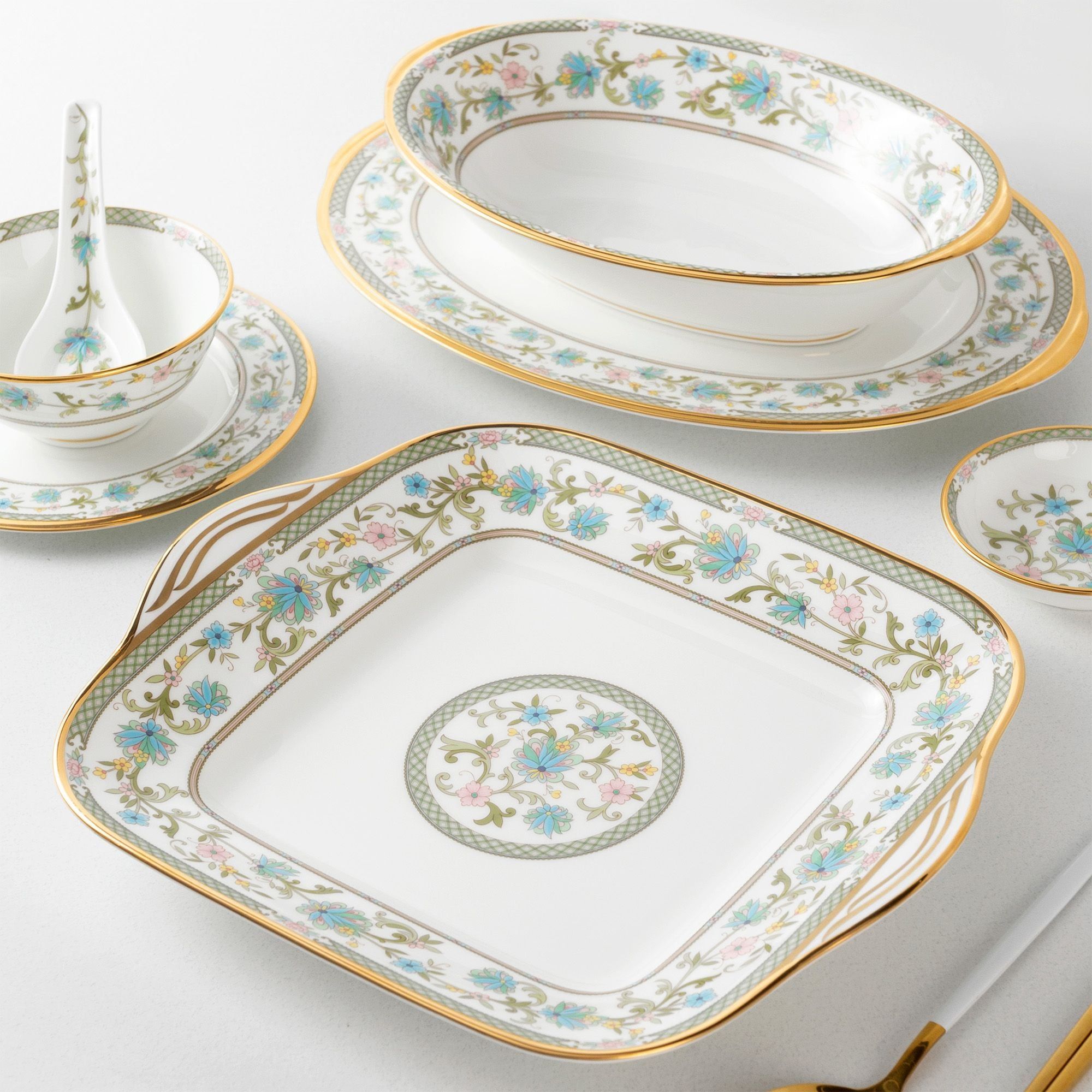 Bát canh (tô canh) Oval dài 25,8cm dung tích 950ml sứ xương Nhật Bản | Noritake Yoshino 9983J - 59538