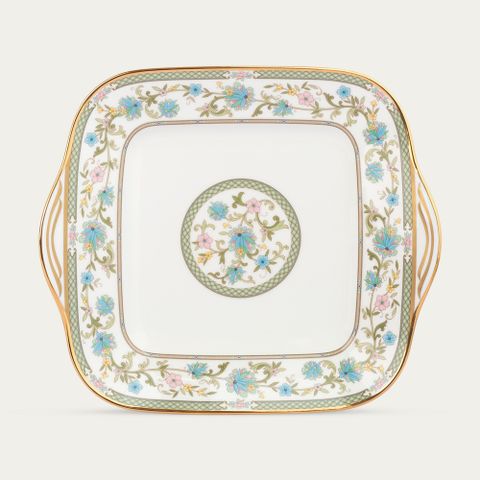  Đĩa vuông cỡ lớn cạnh dài 28,1cm sứ xương Nhật Bản | Noritake Yoshino 9983J - 59847 