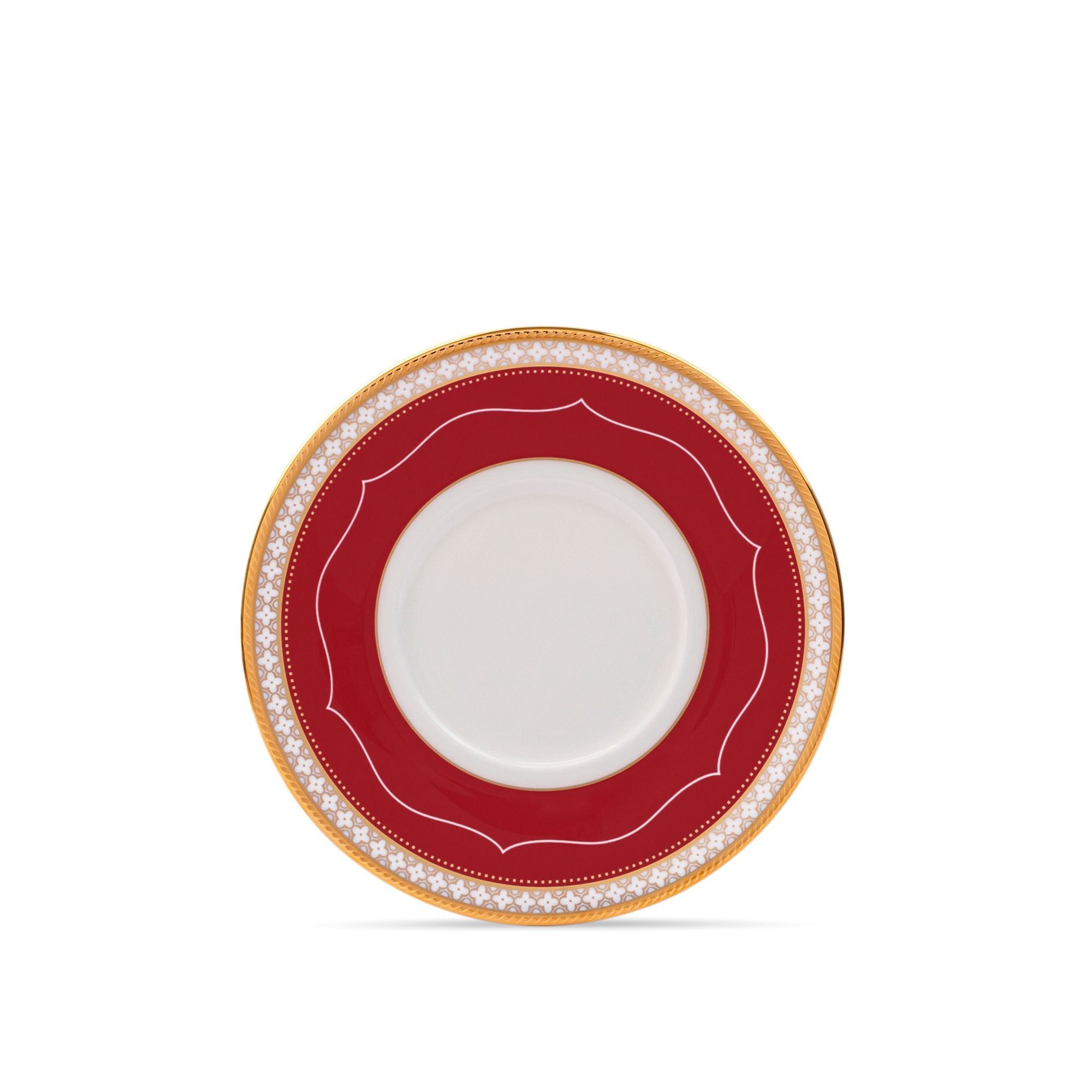 Bộ chén trà (tách trà) dung tích 245ml (Đỏ - Xanh) kèm đĩa lót sứ xương | Noritake Trefolio HC 4977-12L - P93686