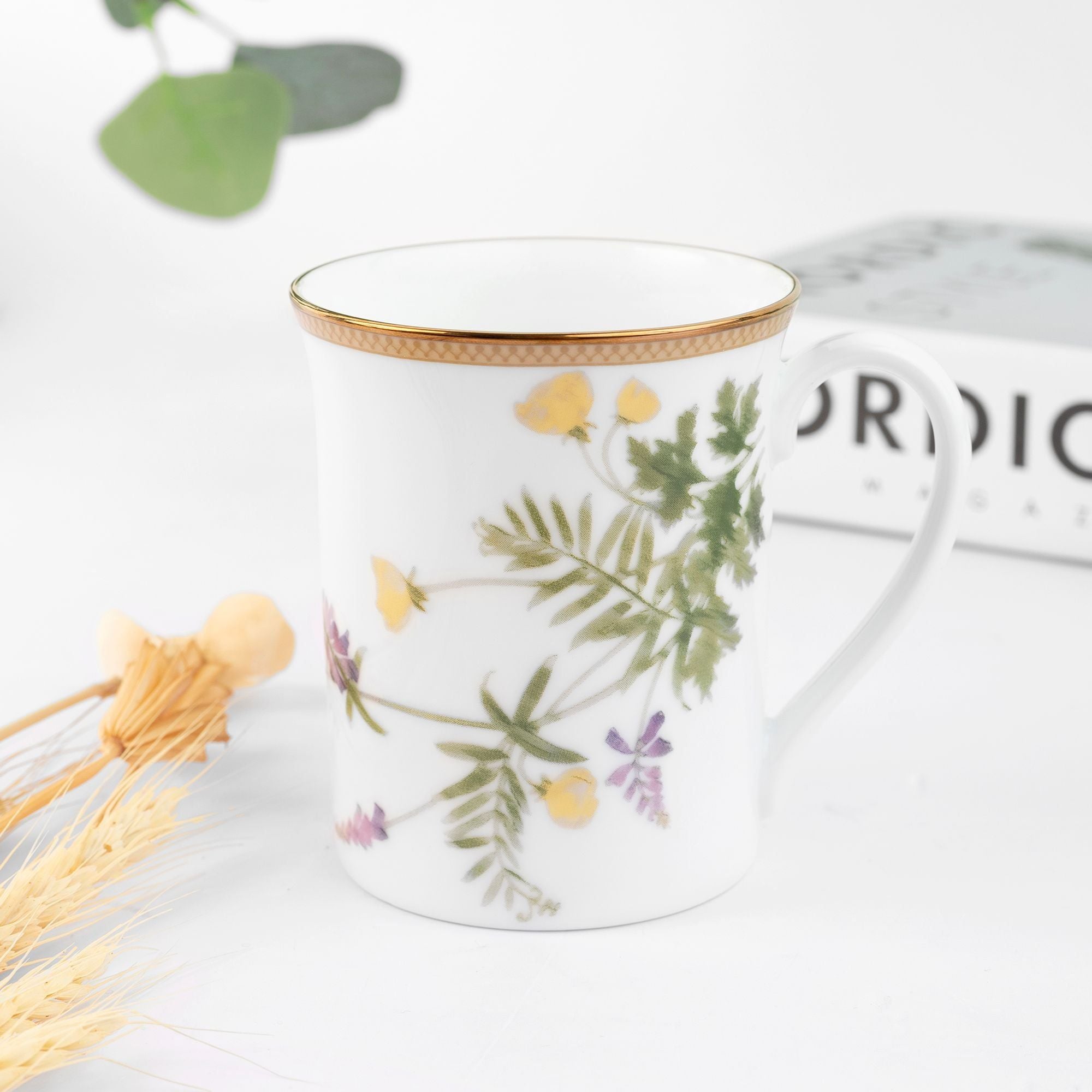 Cốc (ly) uống nước, cà phê dung tích 310ml sứ trắng | Noritake New Morning 1738L - T91332K