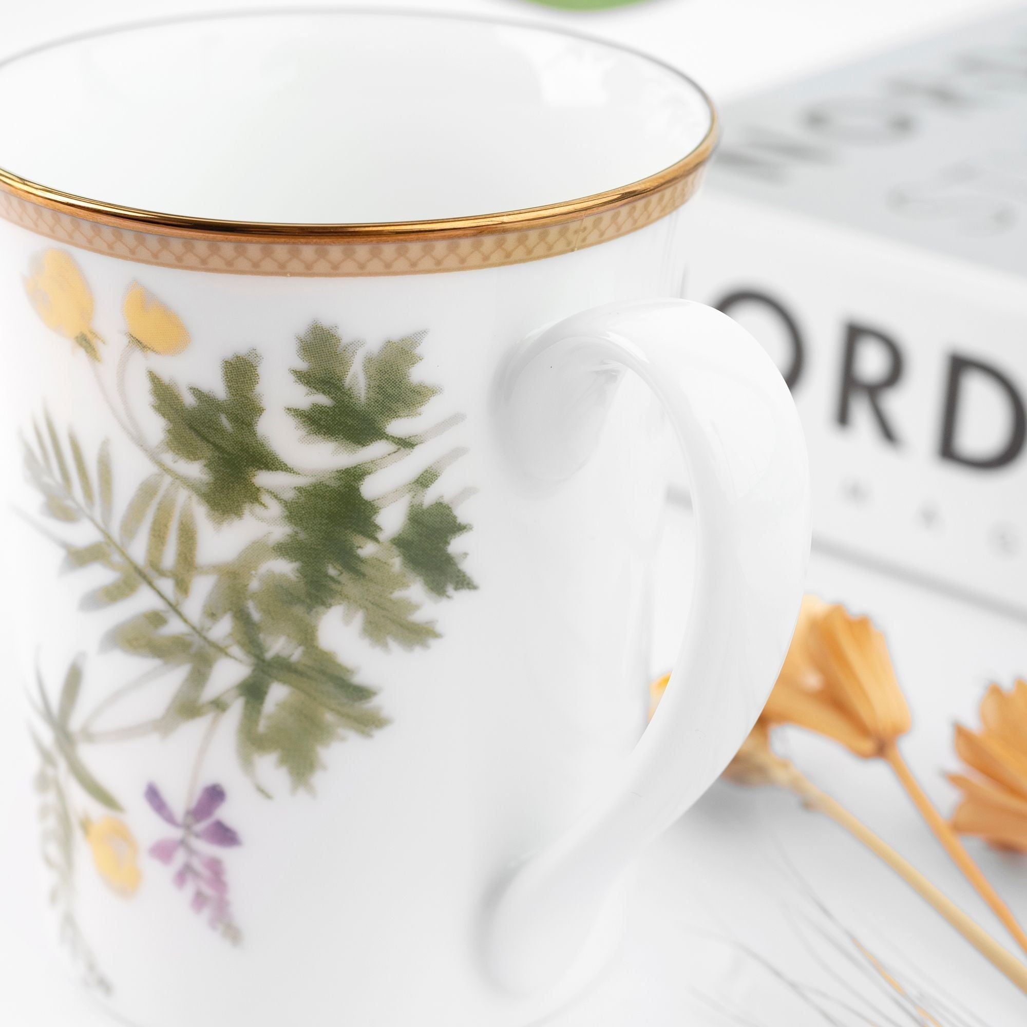 Cốc (ly) uống nước, cà phê dung tích 310ml sứ trắng | Noritake New Morning 1738L - T91332K