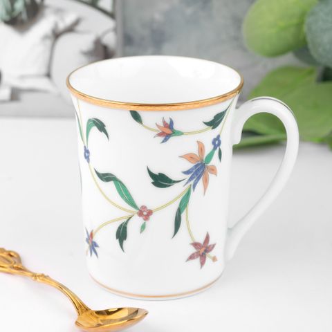  Cốc (ly) uống nước, cà phê dung tích 310ml sứ trắng | Noritake Bountiful Garden M-667L - T91332K 