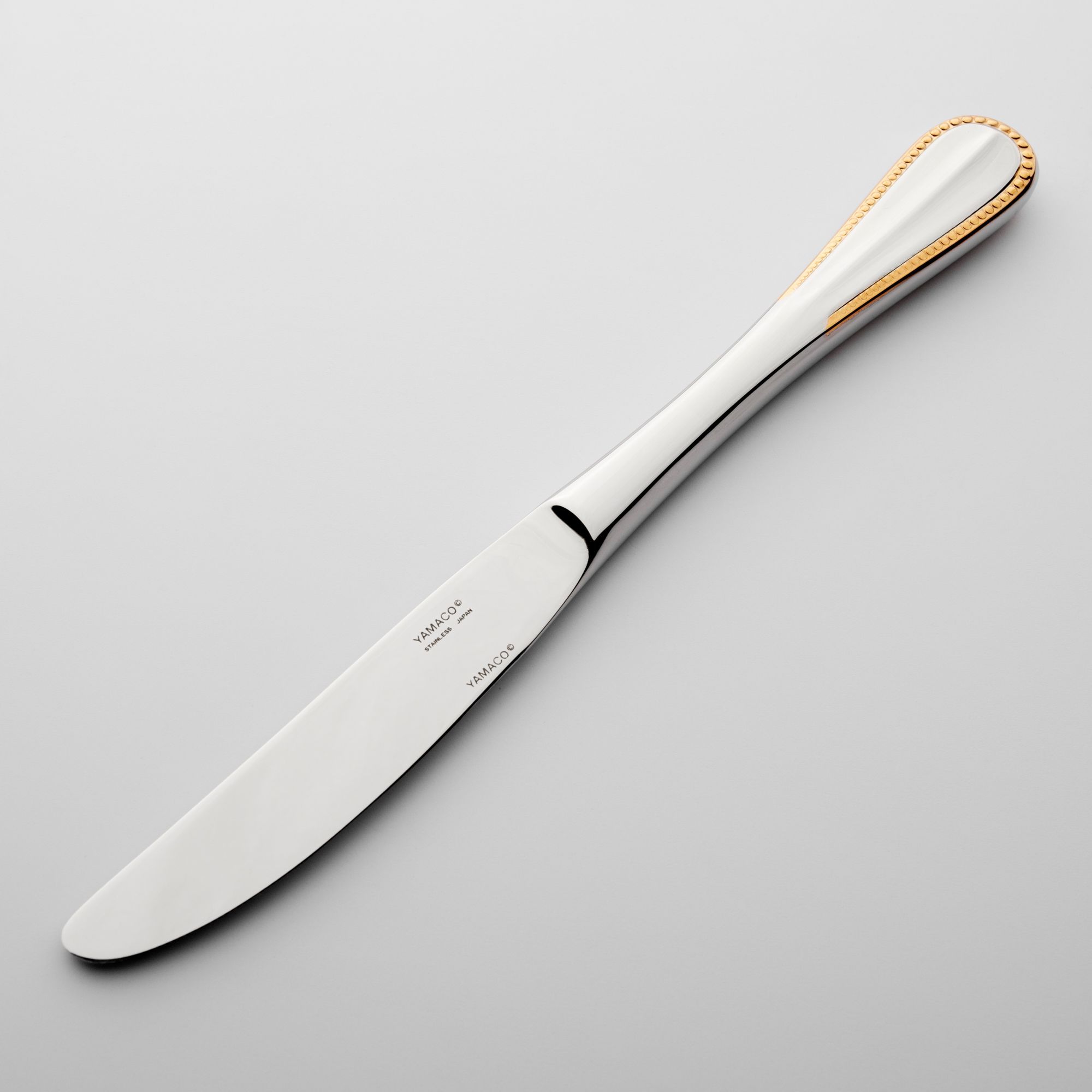 Dao Dessert cán rỗng siêu nhẹ mạ vàng dành cho món chính và món tráng miệng dài 224mm | Yamaco Elegance G/A ELAS - 08