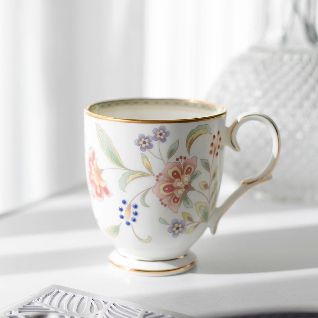 Cốc (ly) uống nước, cà phê dung tích 320ml sứ xương | Noritake Primrose 4909L - T50755A