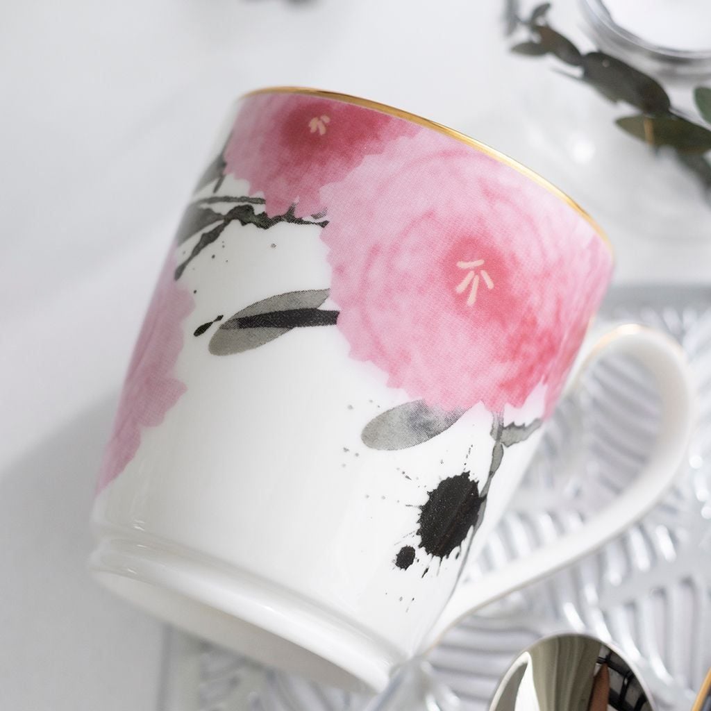 Cốc (ly) uống nước, cà phê dung tích 295ml sứ xương | Noritake Yae 4968L - T97280