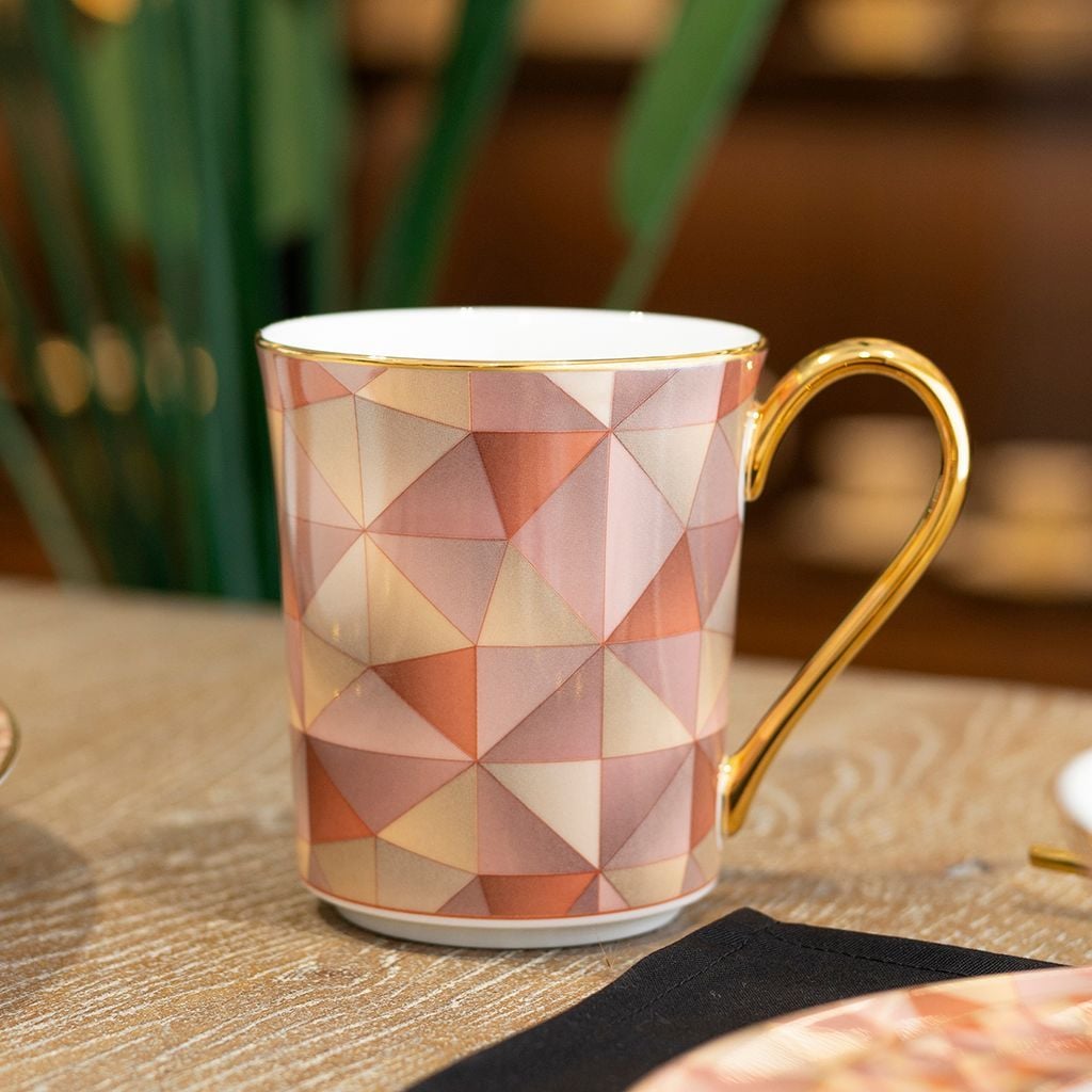 Cốc (ly) uống nước, cà phê dung tích 395ml sứ xương | Noritake Splendid Umber 4970L - T93656