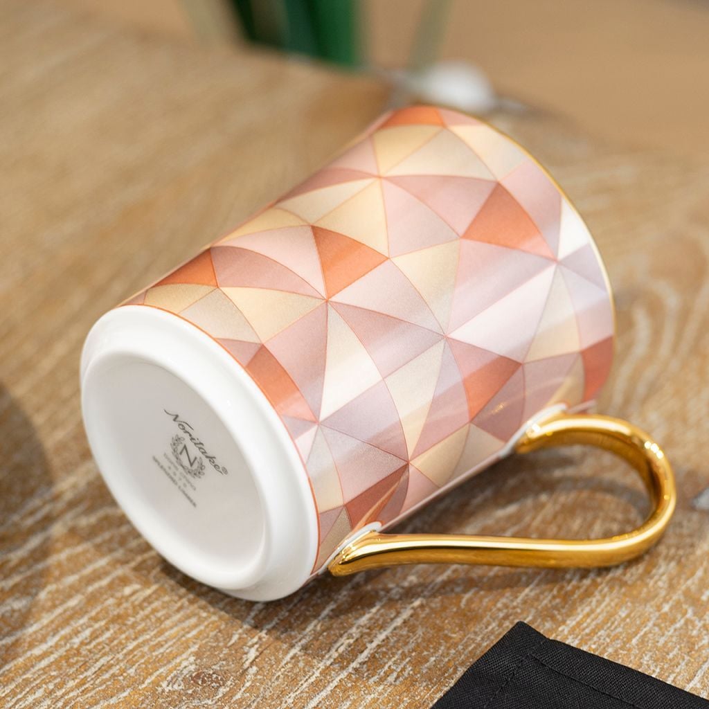 Cốc (ly) uống nước, cà phê dung tích 395ml sứ xương | Noritake Splendid Umber 4970L - T93656