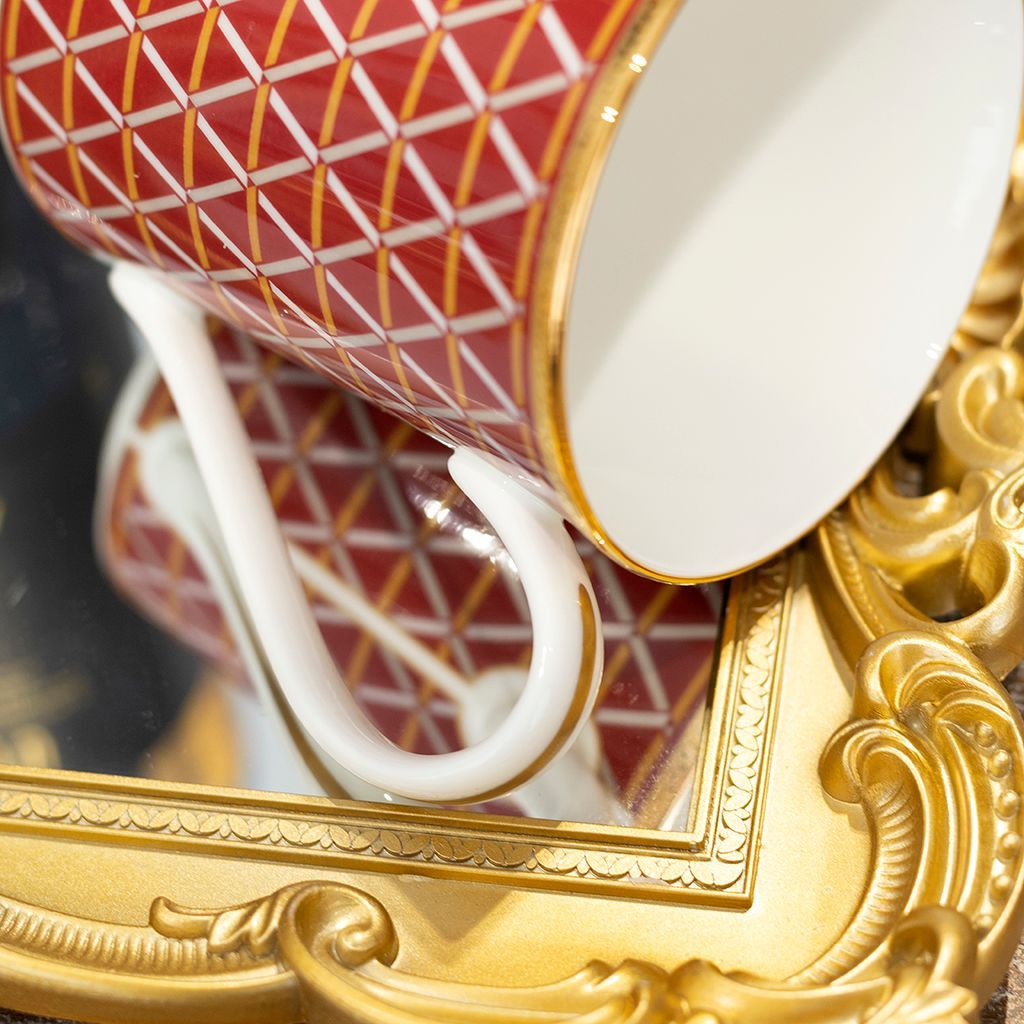 Cốc (ly) uống nước, cà phê dung tích 395ml sứ xương | Noritake Crochet 4966L - T93656