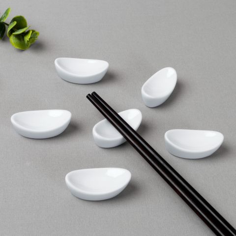  Bộ 06 gác đũa hình thoi dài 5,6cm sứ trắng | Noritake Art Stage 4257L - S91836 