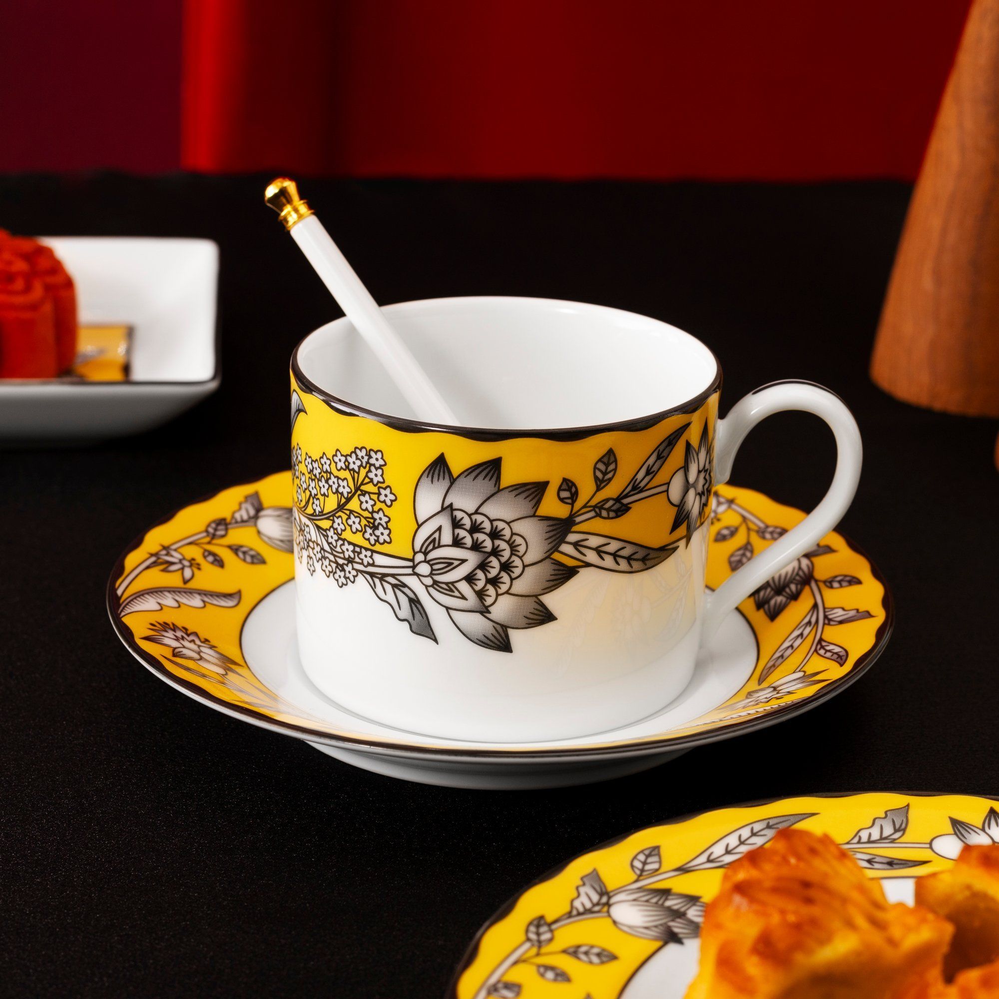 Bộ ấm chén uống trà (ấm 630ml, chén 240ml) 13 món sứ trắng | Noritake Chelsea Estate 1779L - T014M