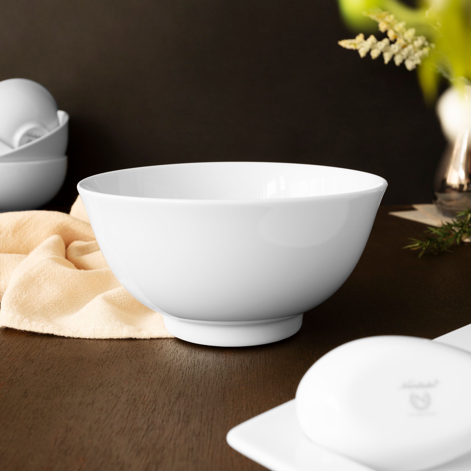 Bát mỳ (tô mỳ) đường kính 16,2cm dung tích 850ml sứ trắng | Noritake Art Stage 4257L - 91895