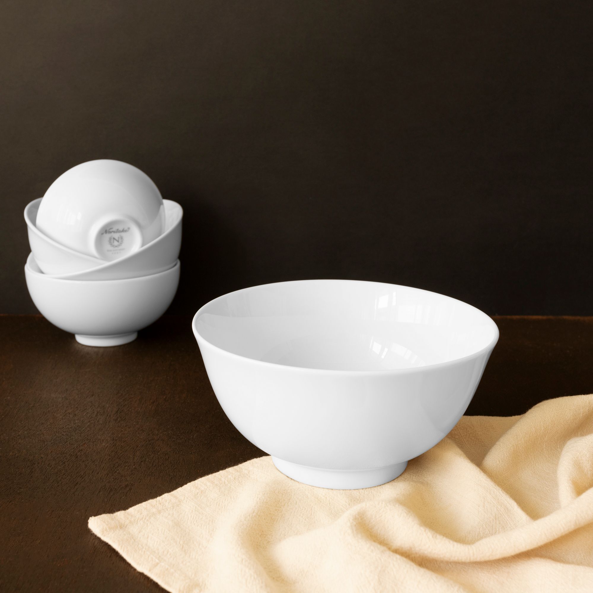 Bát mỳ (tô mỳ) đường kính 16,2cm dung tích 850ml sứ trắng | Noritake Art Stage 4257L - 91895