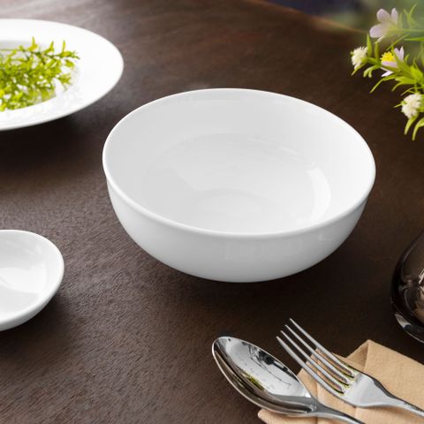  Bát mỳ (tô mỳ) đường kính 18,6cm dung tích 1.220ml sứ trắng | Noritake Art Stage 4257L - 91894 