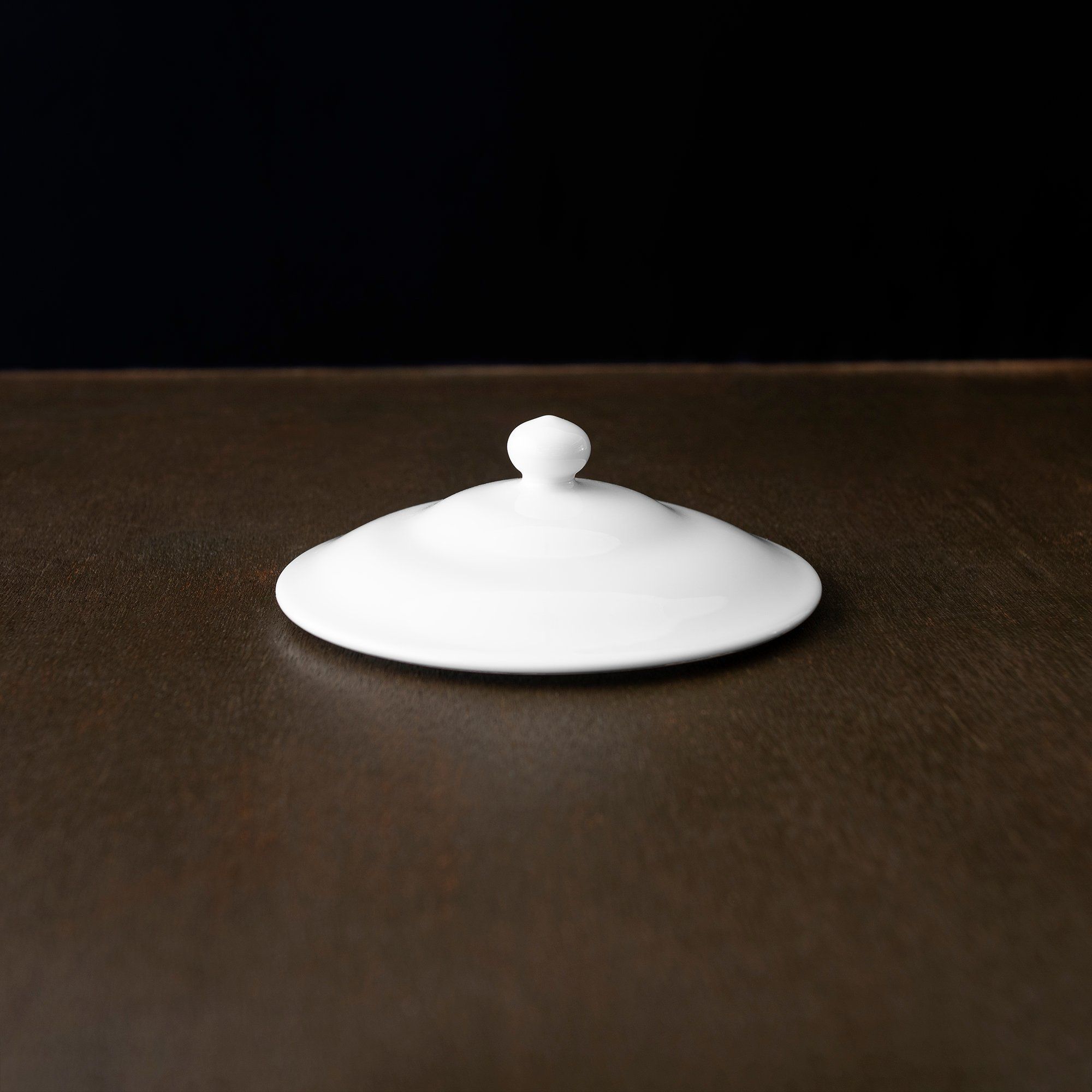 Nắp đậy bát (chén) ăn súp, yến 260ml có quai cầm sứ trắng | Noritake Art Stage 4257L - 91869C