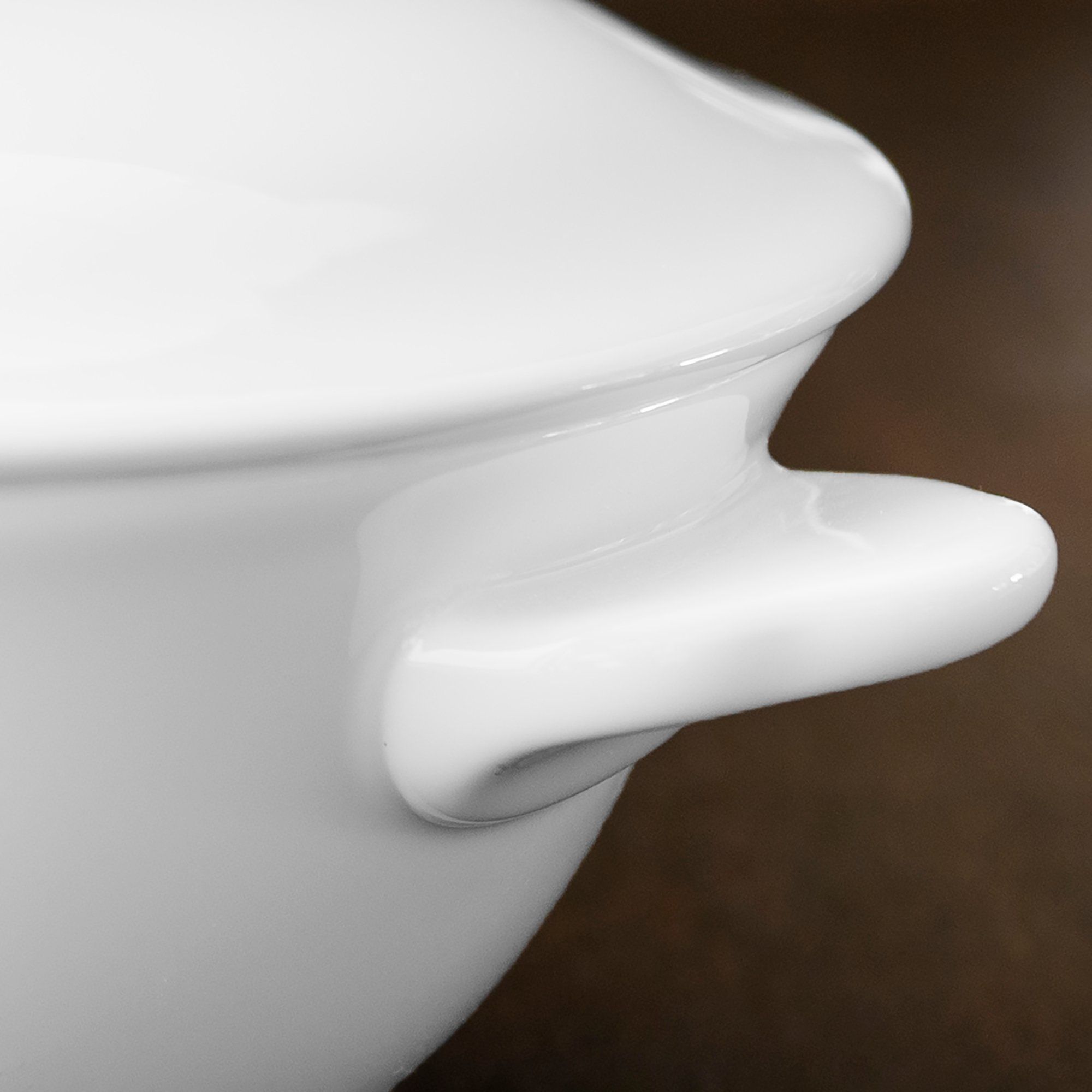 Bát (chén) dung tích 260ml ăn súp, yến có quai cầm sứ trắng | Noritake Art Stage 4257L - 91869B
