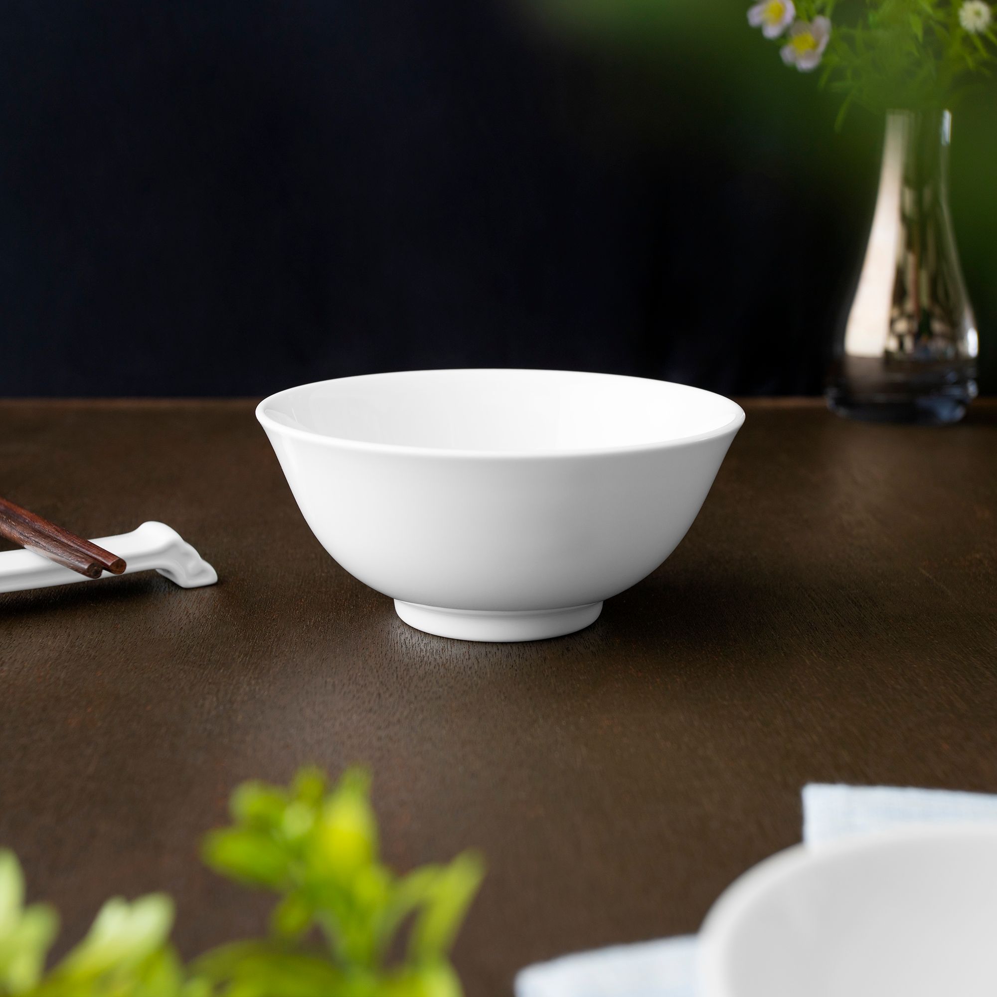 Bát cơm (chén cơm) 12,2cm dung tích 320ml sứ trắng | Noritake Art Stage 4257L - 91481