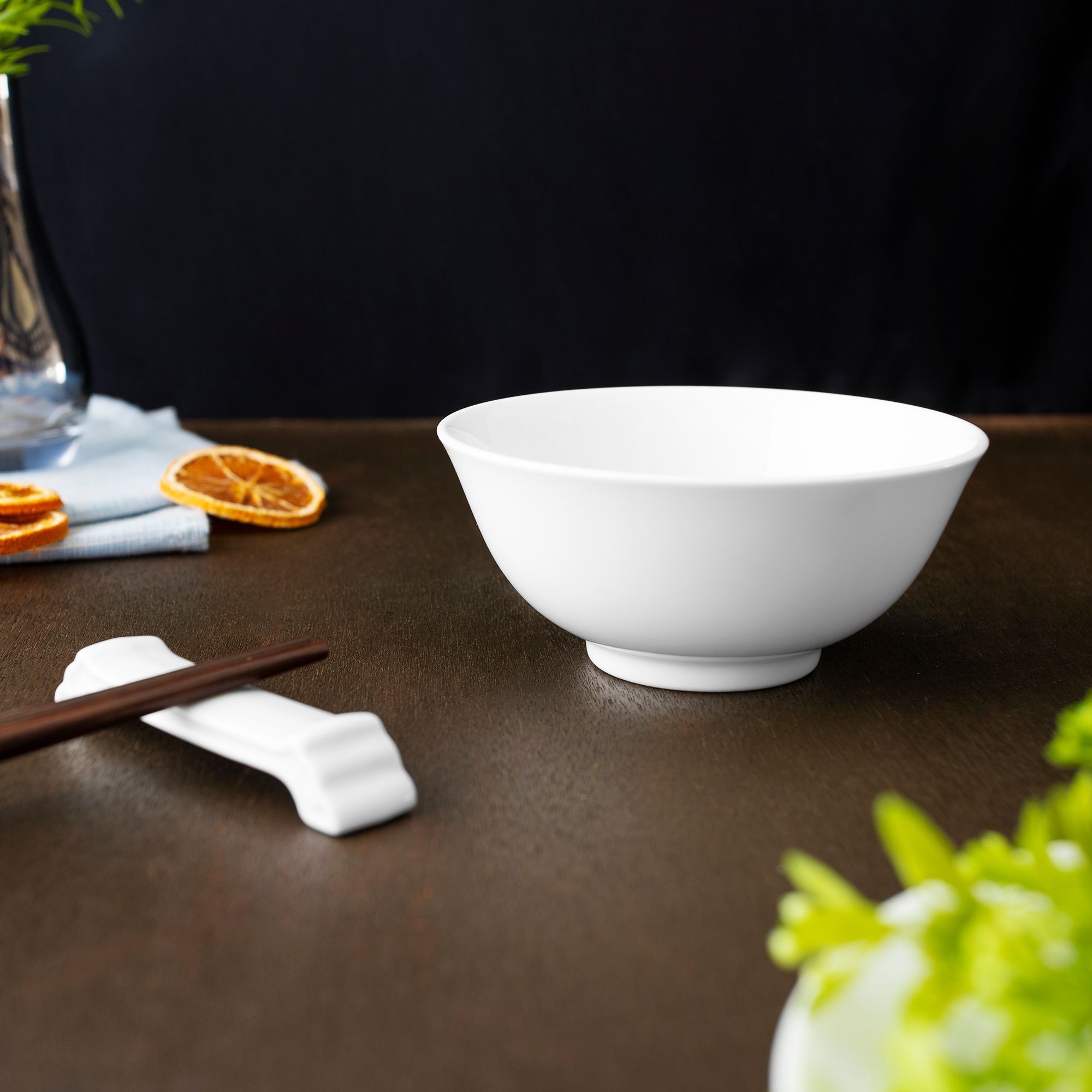 Bát (chén) 10,7cm dung tích 220ml đựng nước chấm, soup sứ trắng | Noritake Art Stage 4257L - 91482