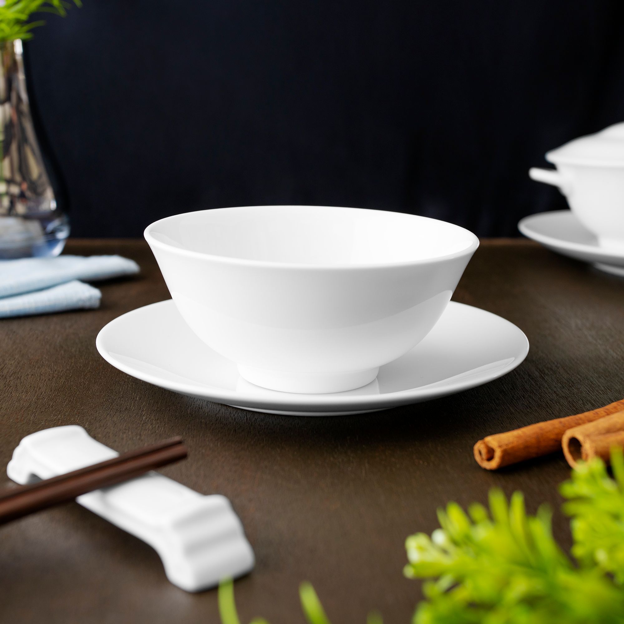 Bát cơm (chén cơm) 12,2cm dung tích 320ml sứ trắng | Noritake Art Stage 4257L - 91481