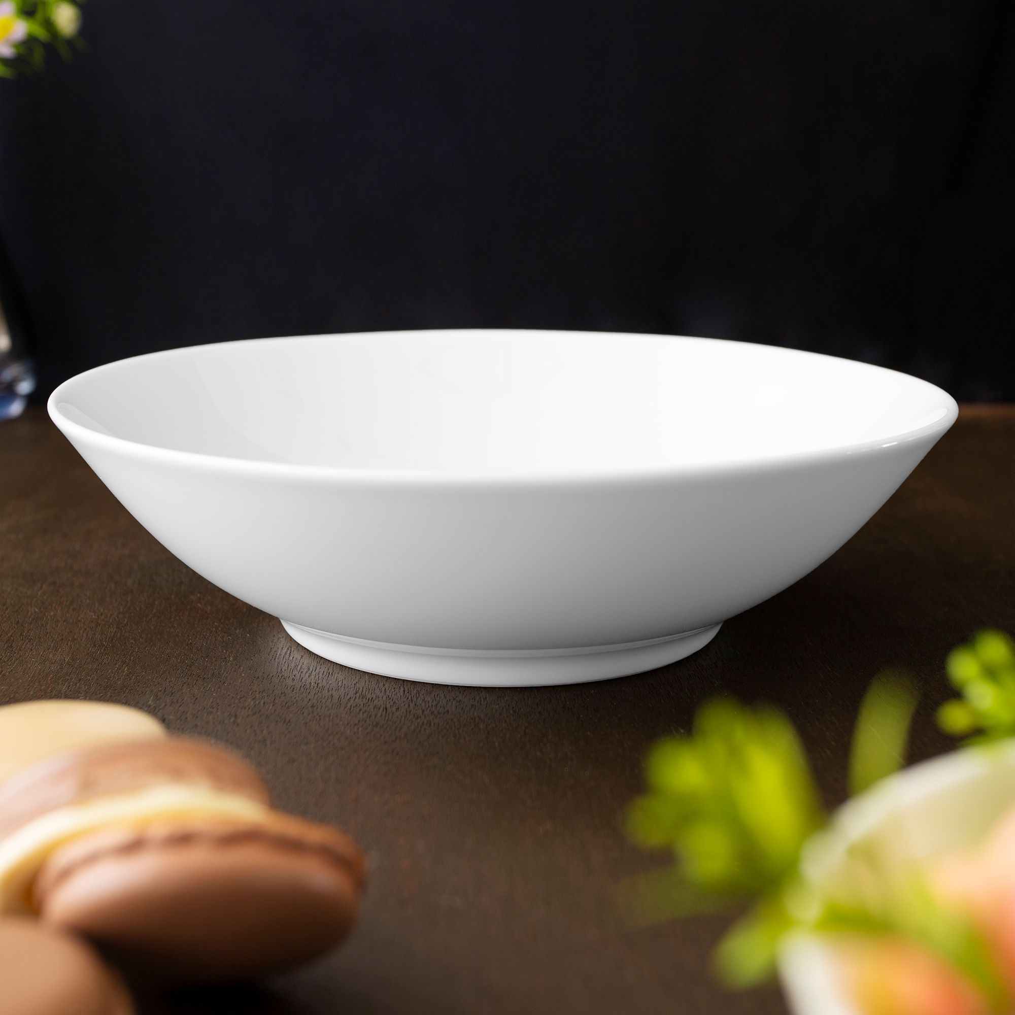 Bát canh (tô canh) dáng loe 21,1cm dung tích 1.000ml sứ trắng | Noritake Art Stage 3-336L - 91909