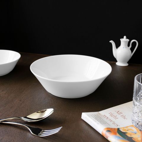  Bát canh (tô canh) tròn 22,2cm dung tích 1.400ml sứ trắng | Noritake Art Stage 3-336L - 91008 