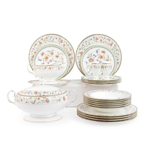  Bộ đĩa ăn kiểu Âu 22 món (cho 6 người) sứ xương | Noritake Primrose 4909L - D024AN 