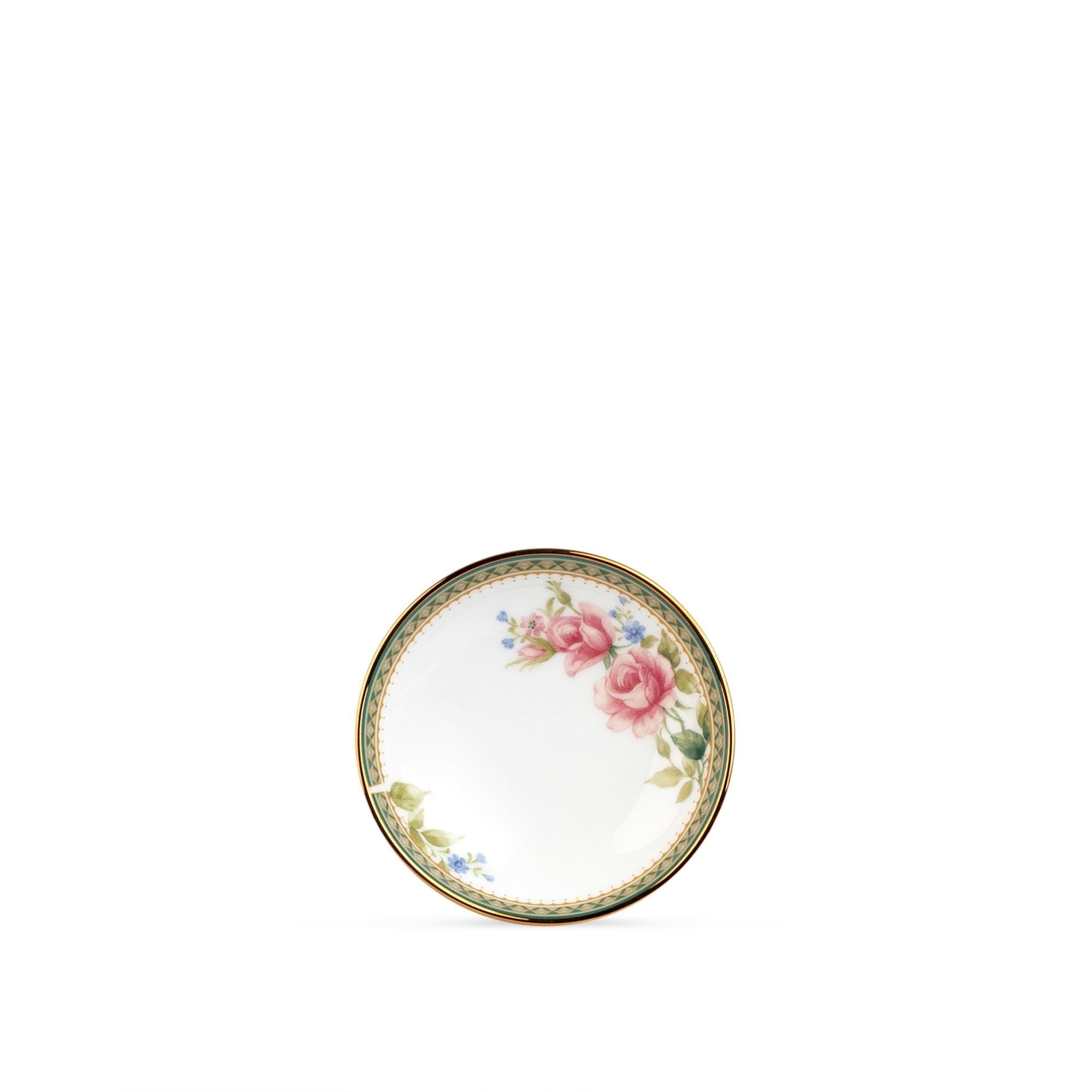 Đĩa tròn 9,8cm đựng nước chấm, gia vị sứ trắng |Noritake Rosa Basket 1736L - 91419