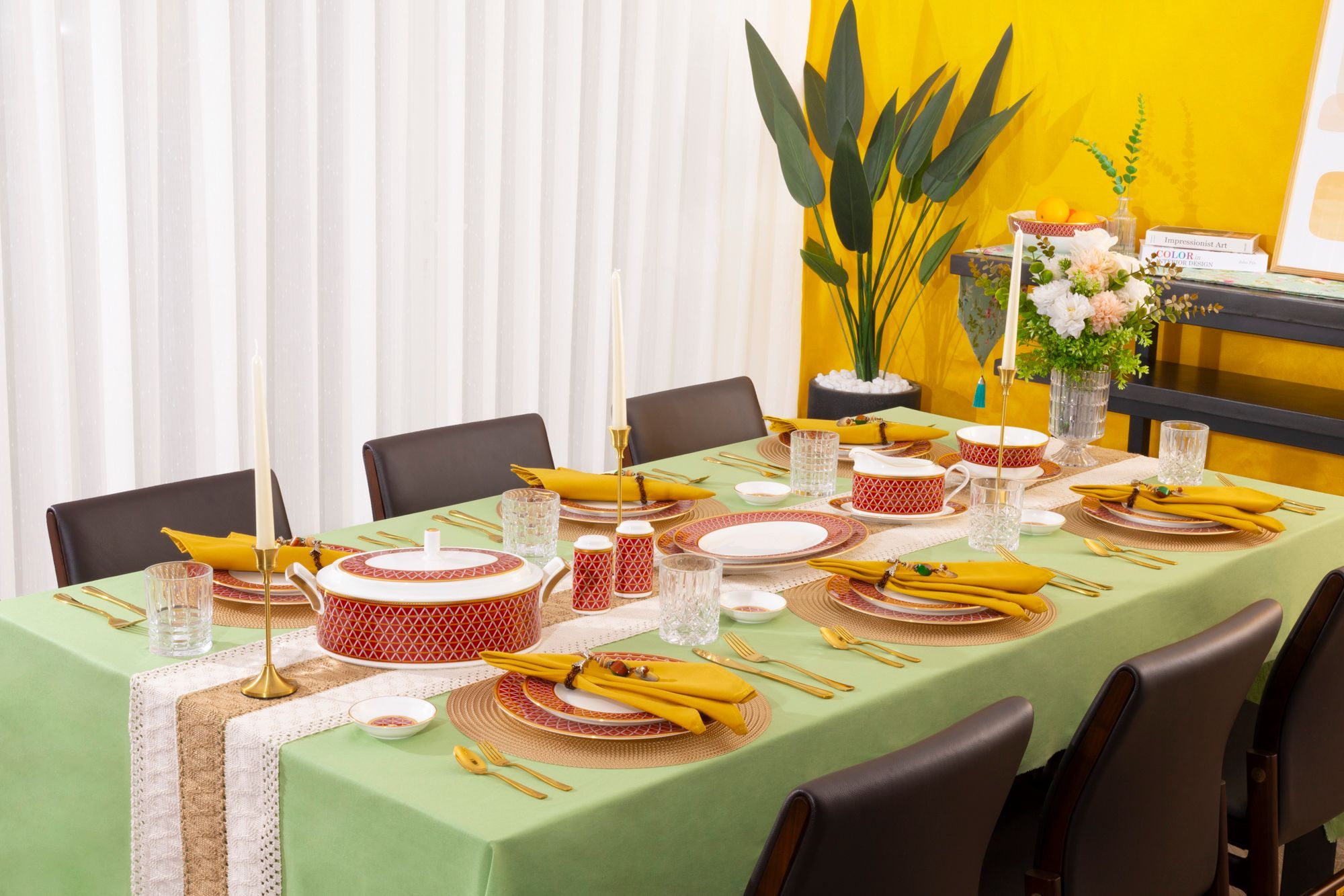 Bộ đĩa ăn kiểu Âu 22 món (cho 6 người) sứ xương | Noritake Crochet 4966L - D024AP