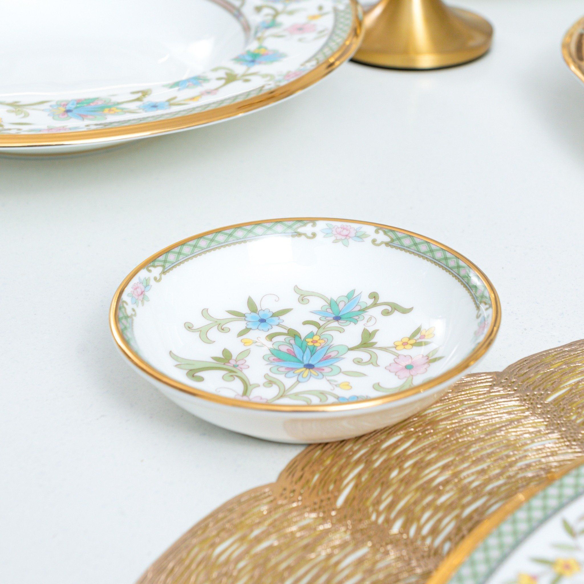 Đĩa tròn 9,5cm đựng nước chấm, gia vị sứ xương Nhật Bản | Noritake Yoshino 9983J - 59714