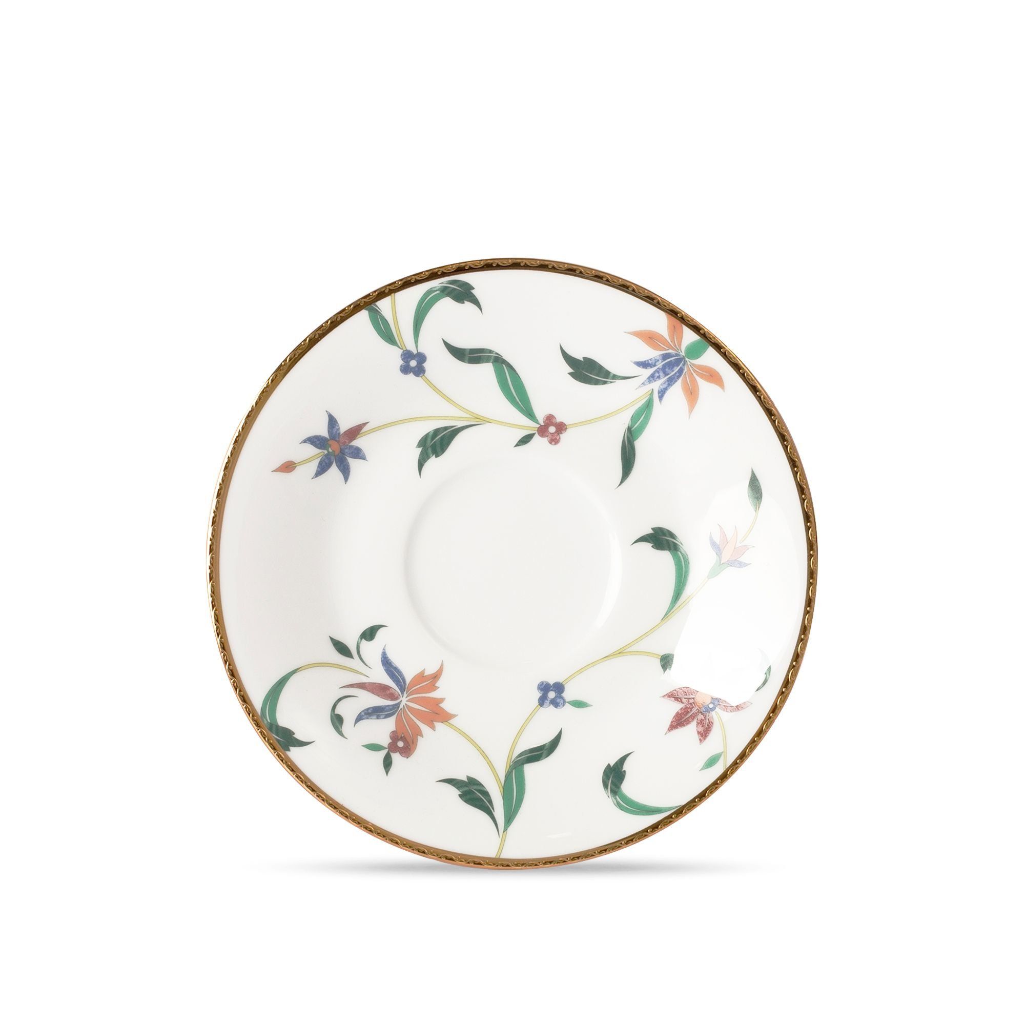 Đĩa lót chén (tách) trà dung tích 230ml, đường kính 15,2cm sứ trắng | Noritake Bountiful Garden M-667L - 91987S