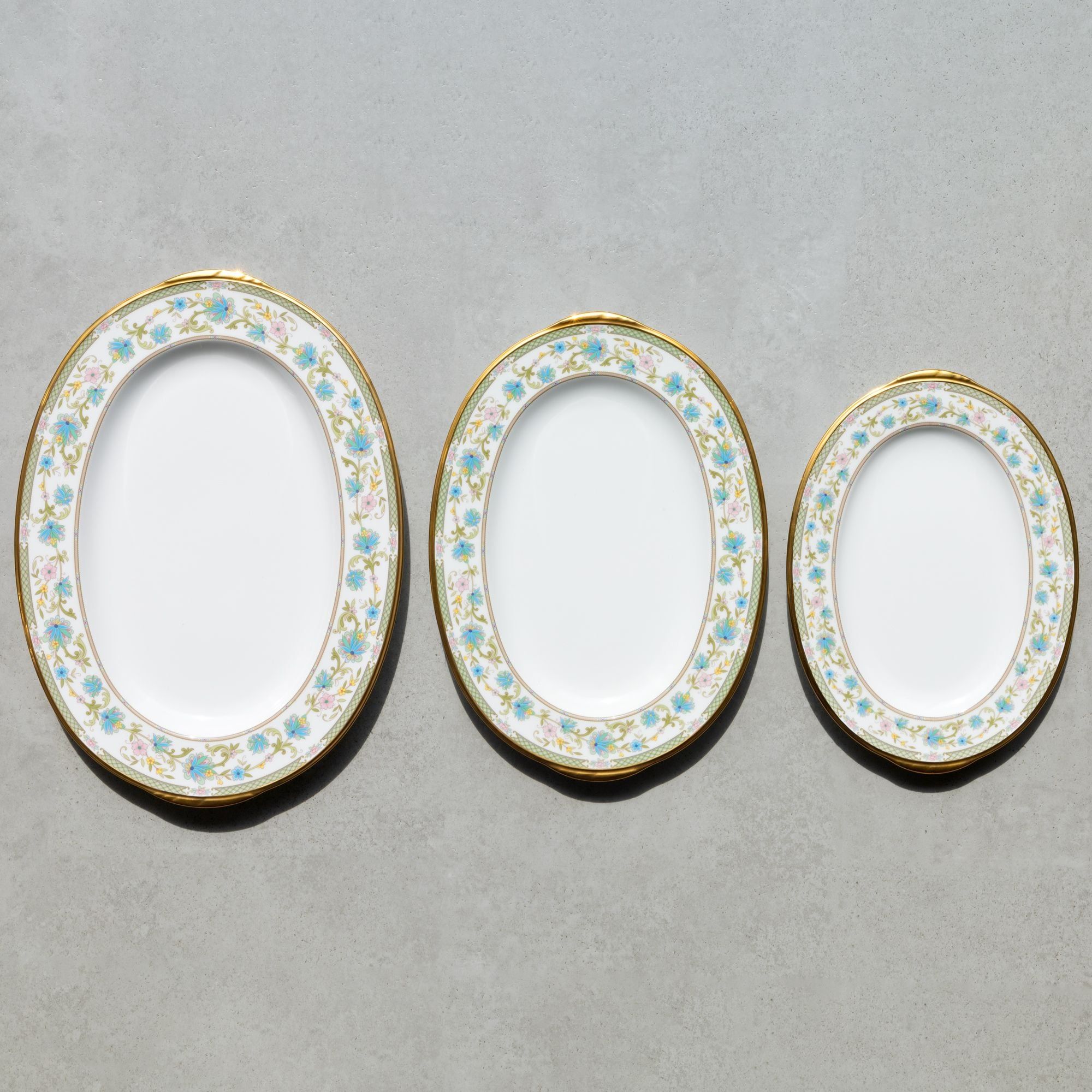 Đĩa Oval cỡ nhỏ (SM) dài 32cm sứ xương Nhật Bản | Noritake Yoshino 9983J - 59545