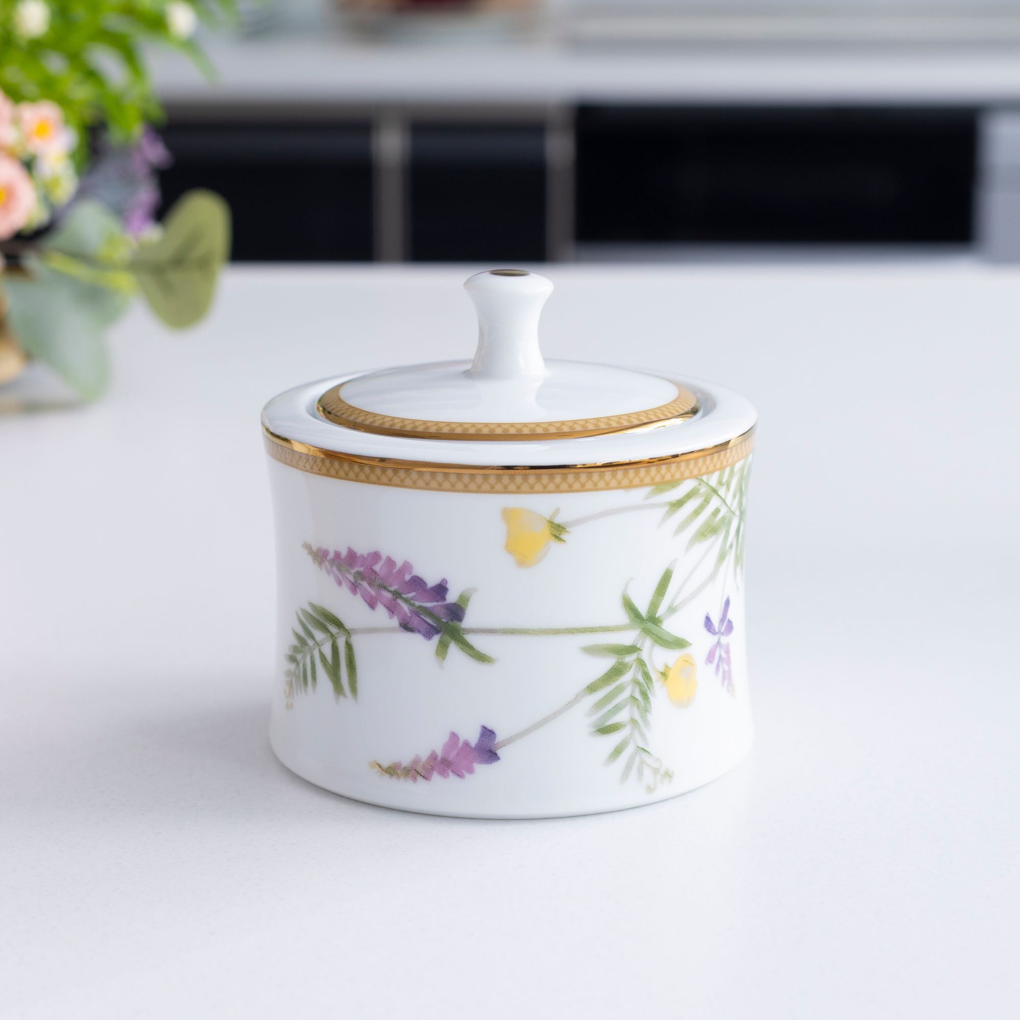 Bộ ấm chén uống trà (ấm 1.075ml, chén 250ml) 15 món sứ trắng | Noritake New Morning 1738L - T017C