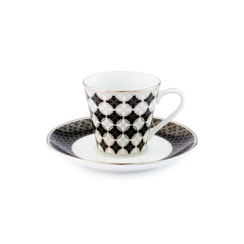  Chén (tách) uống trà, cà phê loại nhỏ dung tích 90ml kèm đĩa lót sứ trắng | Noritake City Table 1788L - T91168 