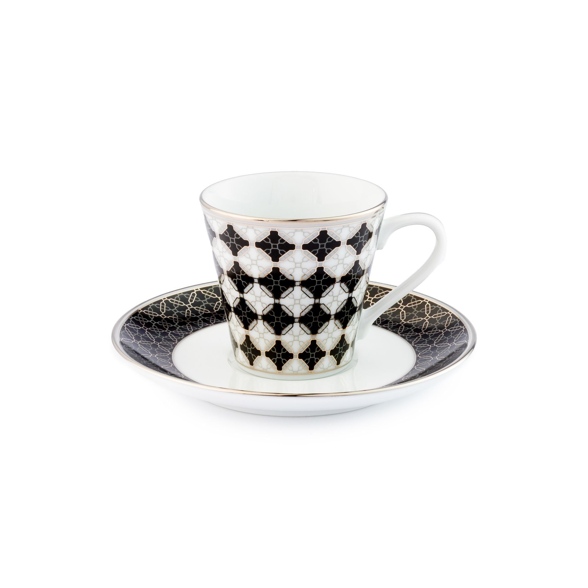 Chén (tách) uống trà, cà phê loại nhỏ dung tích 90ml kèm đĩa lót sứ trắng | Noritake City Table 1788L - T91168