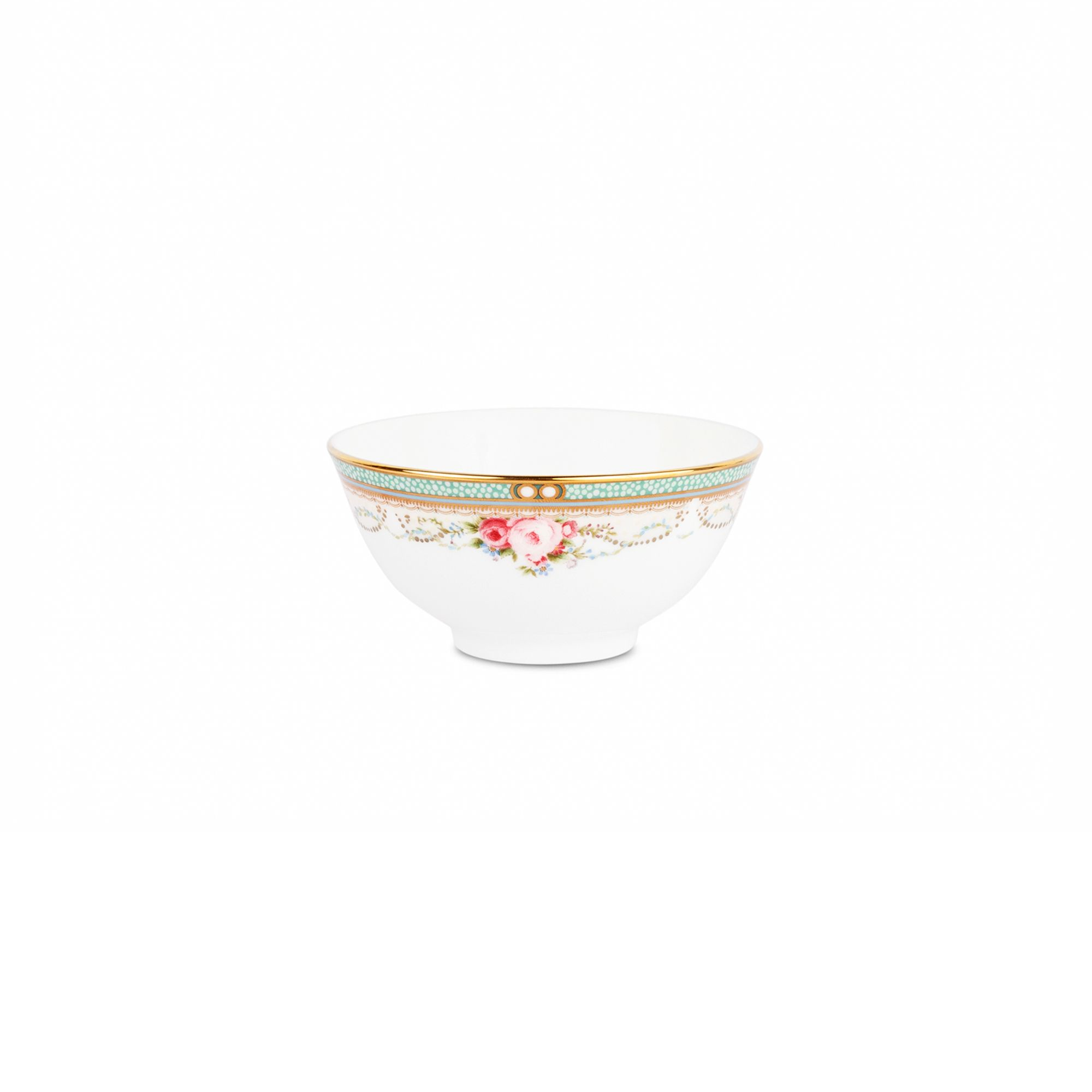 Bát (chén) 10,5cm dung tích 210ml đựng nước chấm, soup | Noritake Palace Rose 4863L - 50184A