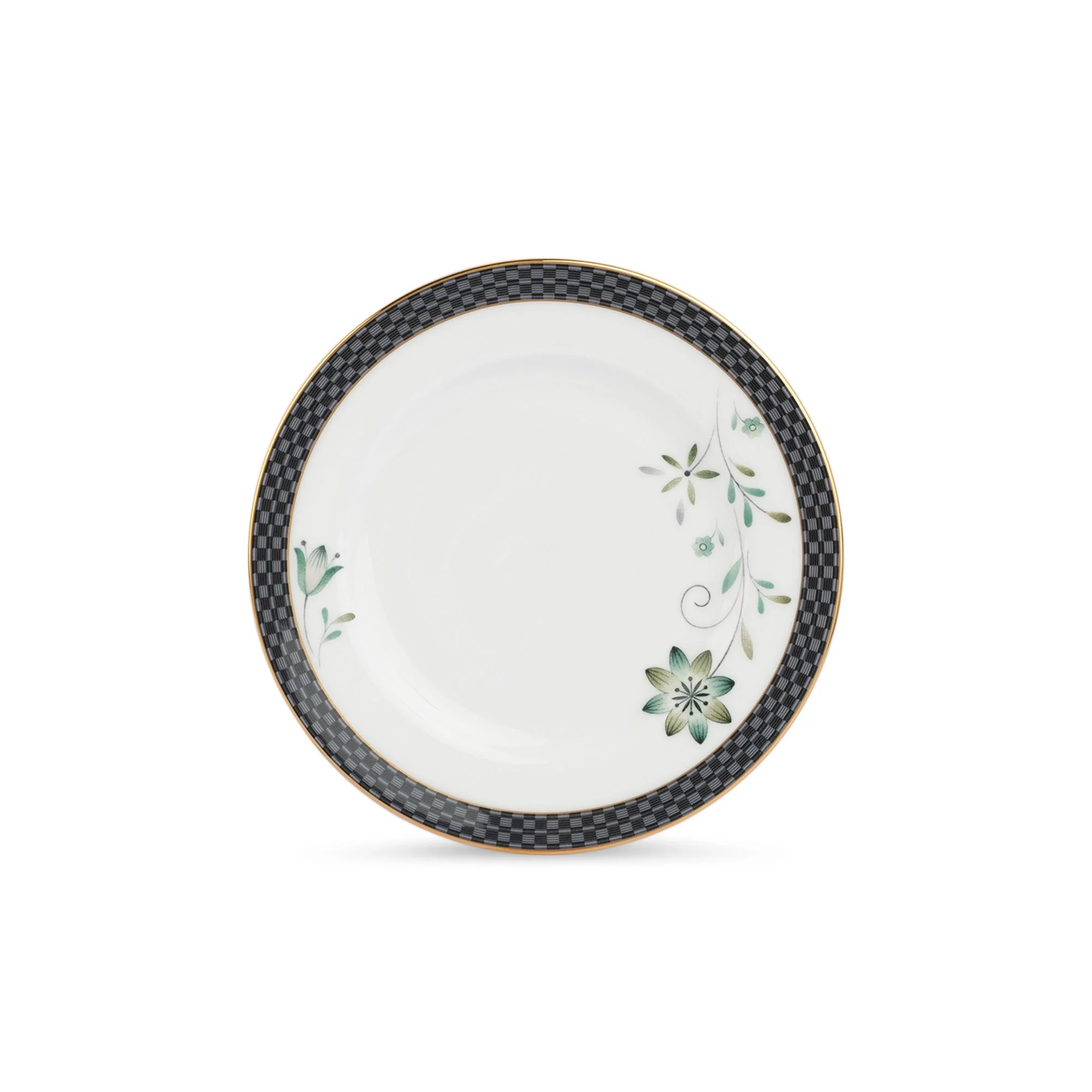 Đĩa tròn cỡ nhỏ đường kính 16,7cm lót bát (chén) cơm sứ xương | Noritake Forever Fields 4950L - 97212