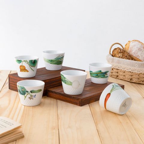  Bộ 06 chén trà (tách trà) Nhật 220ml không quai sứ trắng | Noritake Kyoka Shunsai 1620-17L - Q006WH 