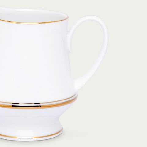  Bình (hũ) đựng sữa dung tích 260ml sứ trắng | Noritake Gloria L553L - 91128 