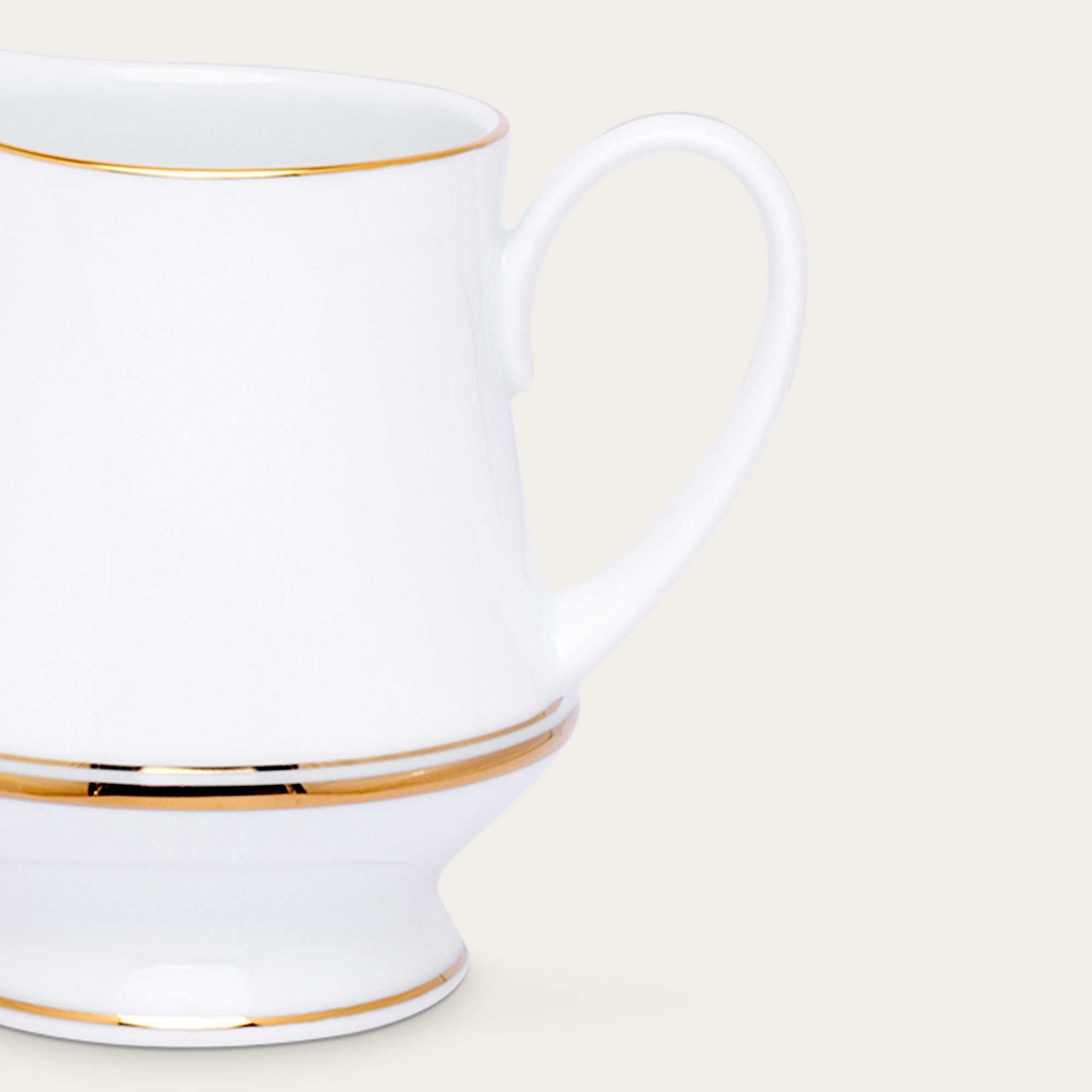 Bình (hũ) đựng sữa dung tích 260ml sứ trắng | Noritake Gloria L553L - 91128
