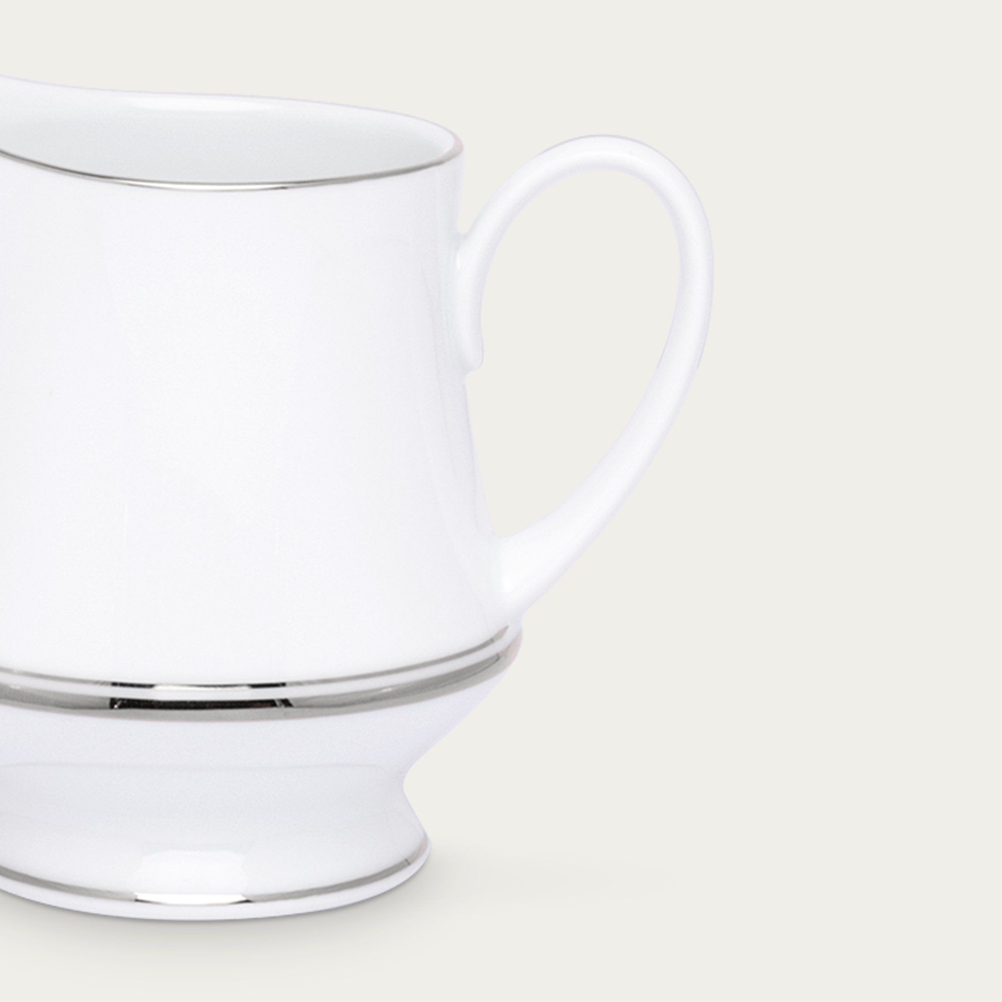 Bình (hũ) đựng sữa dung tích 260ml sứ trắng | Noritake Galaxy L554L - 91128