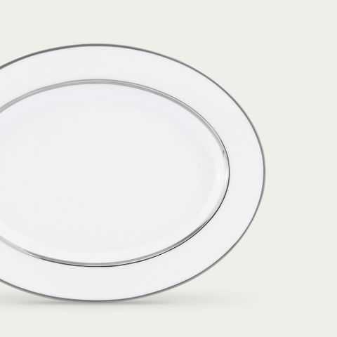  Đĩa Oval cỡ nhỏ (SM) dài 29,4cm sứ trắng | Noritake Galaxy L554L - 91345 