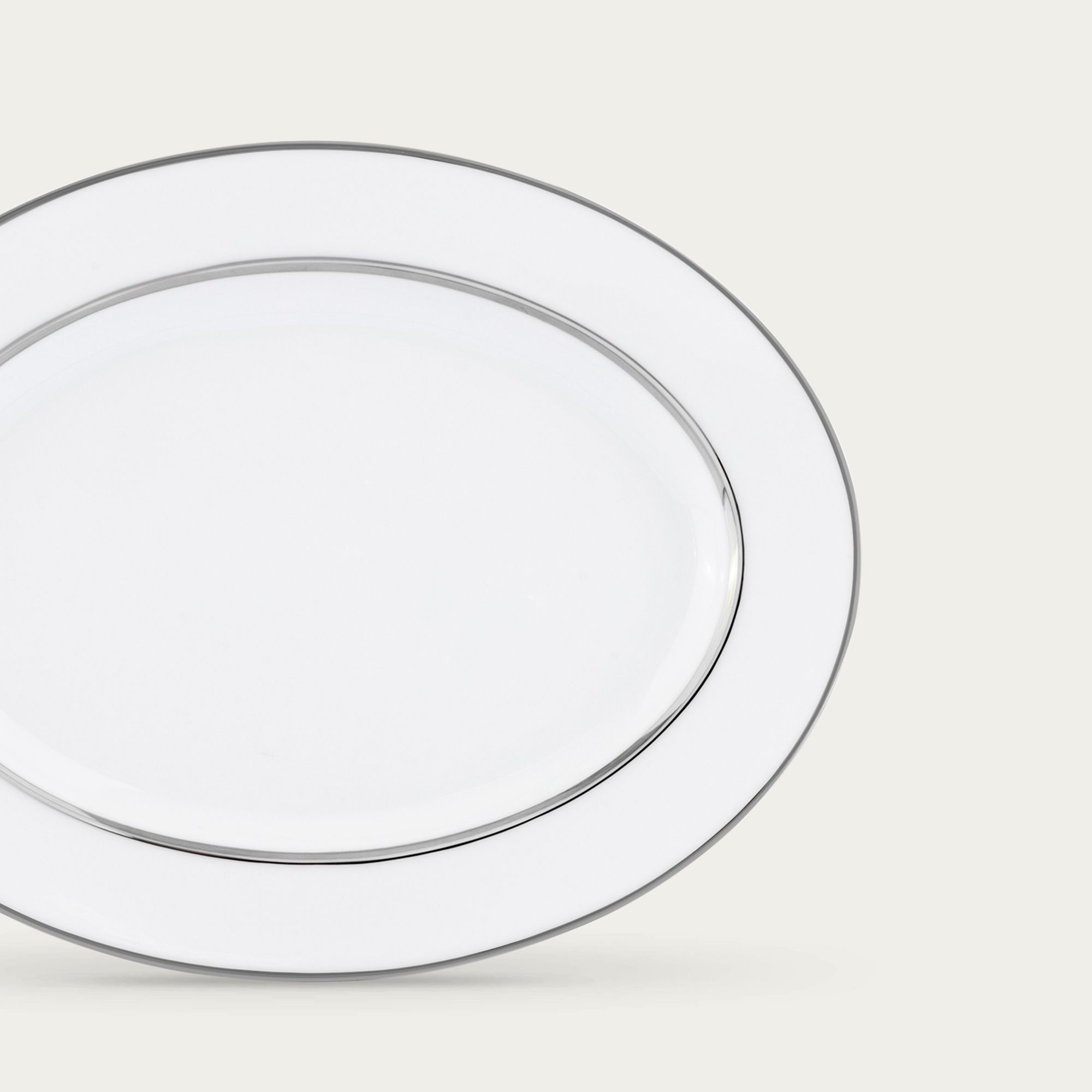 Đĩa Oval cỡ nhỏ (SM) dài 29,4cm sứ trắng | Noritake Galaxy L554L - 91345