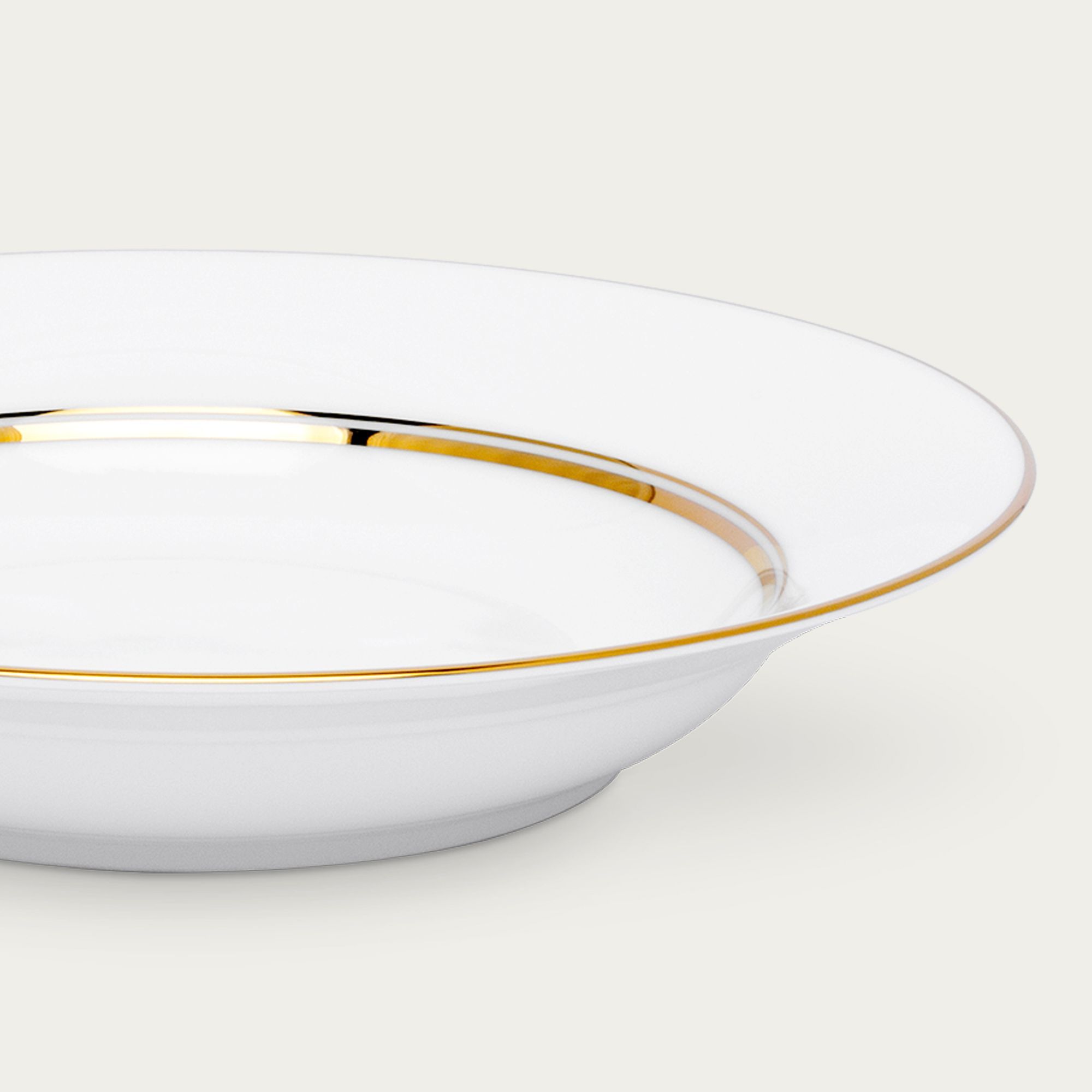 Đĩa sâu lòng 22,6cm dung tích 300ml sứ trắng | Noritake Gloria L553L - 91398