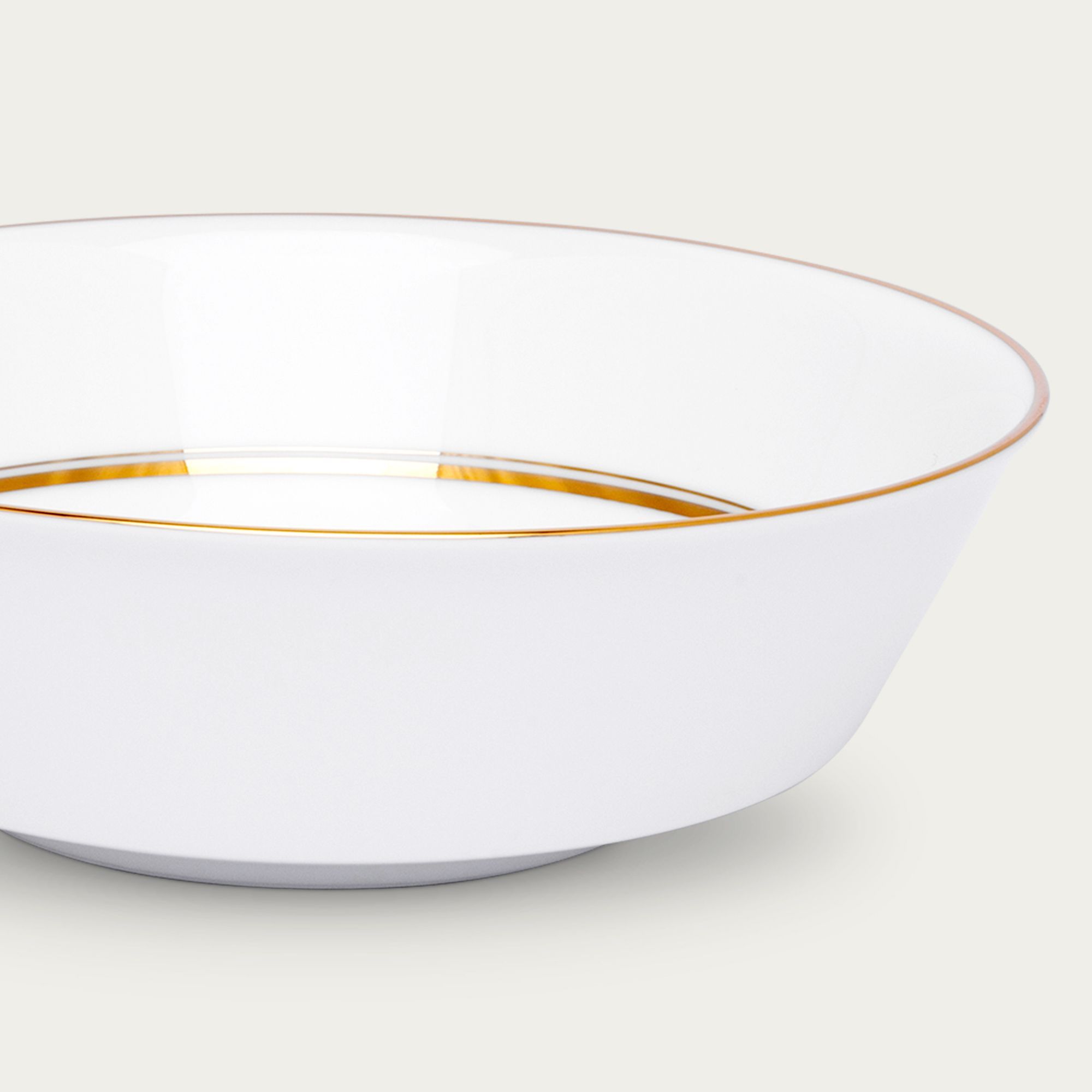 Bát canh (tô canh) tròn 22,7cm dung tích 1.600ml sứ trắng | Noritake Gloria L553L - 91908