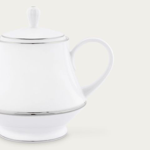  Ấm trà (bình trà) dung tích 1.200ml sứ trắng | Noritake Galaxy L554L - 91123 