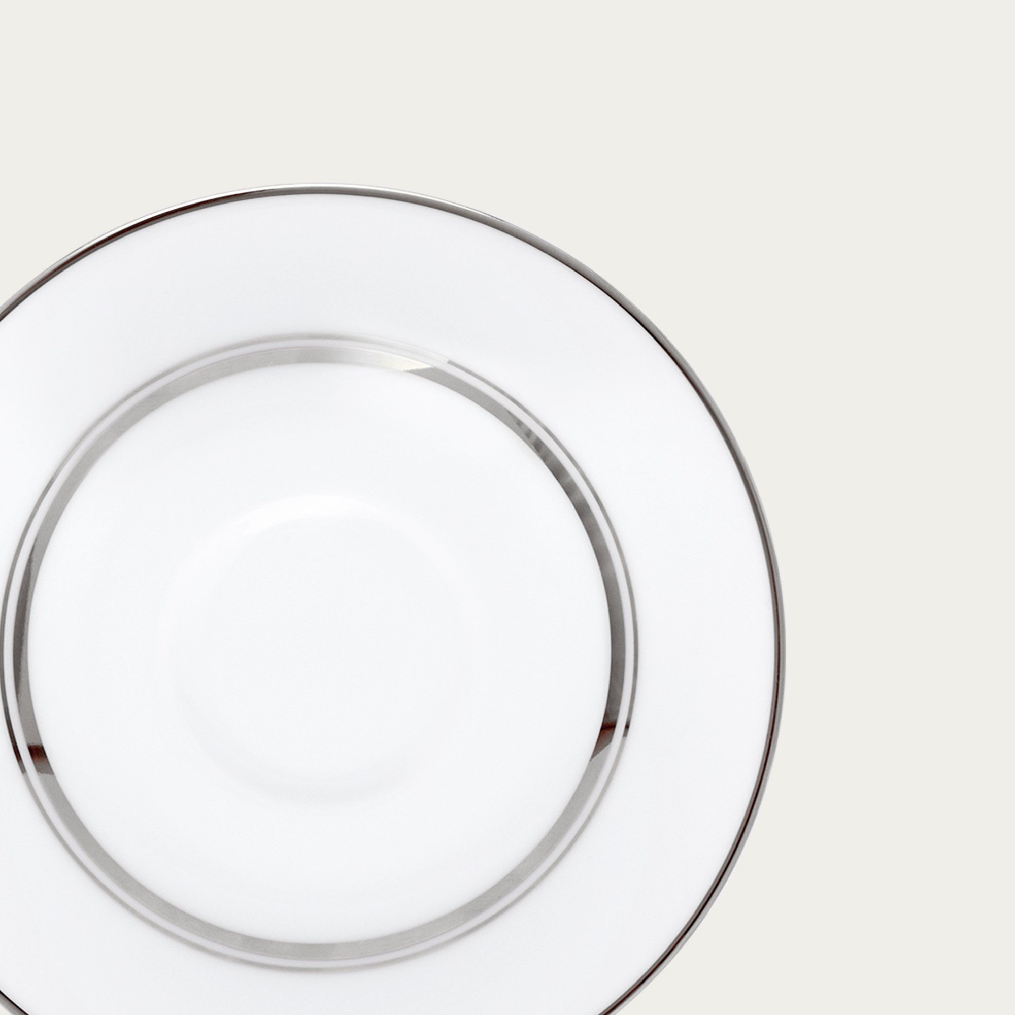 Đĩa lót chén (tách) trà nhỏ 100ml, đường kính 12,7cm sứ trắng | Noritake Galaxy L554L - 91992S