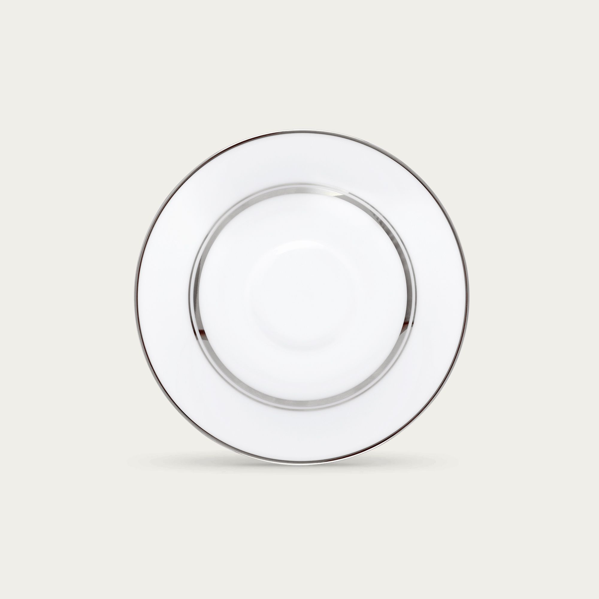 Đĩa lót chén (tách) trà nhỏ 100ml, đường kính 12,7cm sứ trắng | Noritake Galaxy L554L - 91992S