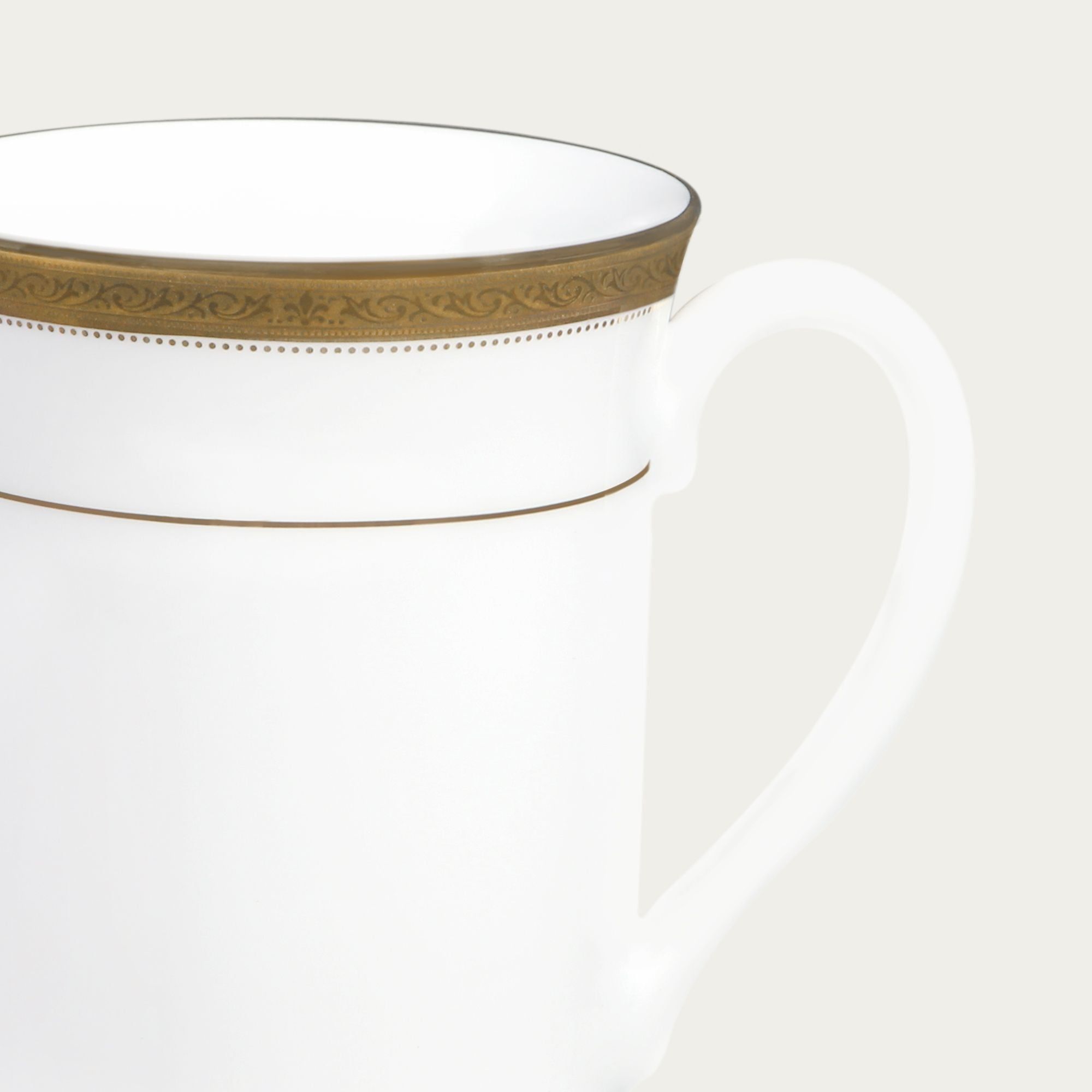 Cốc (ly) uống nước, cà phê dung tích 310ml sứ trắng | Noritake Majestic Vase M-163L - T91332K