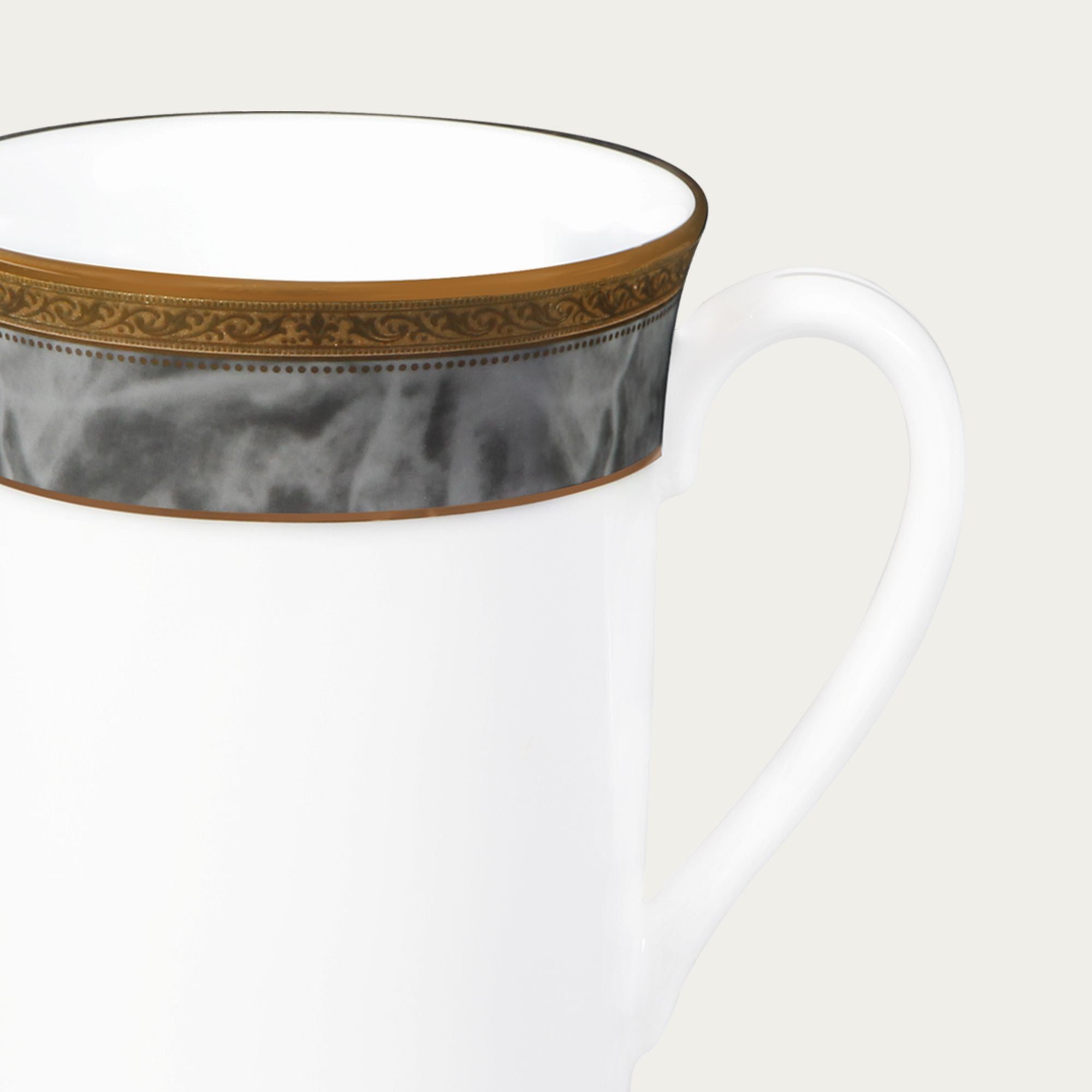 Cốc (ly) uống nước, cà phê dung tích 310ml sứ trắng | Noritake Majestic Vase M-167L - T91332K